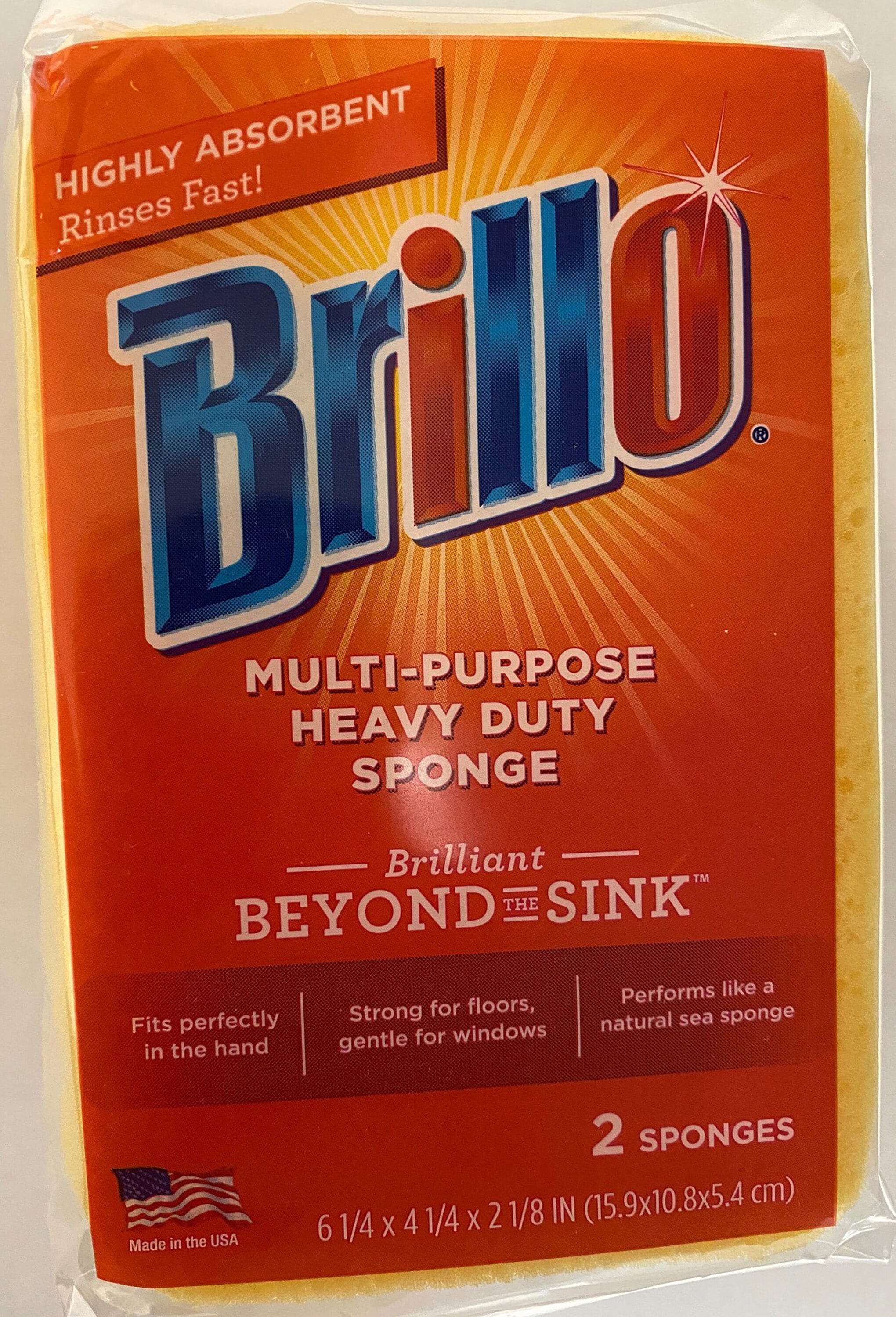Brillo Basics Heavy Duty Scour Pads 3 Count in Each Lot of 2 New