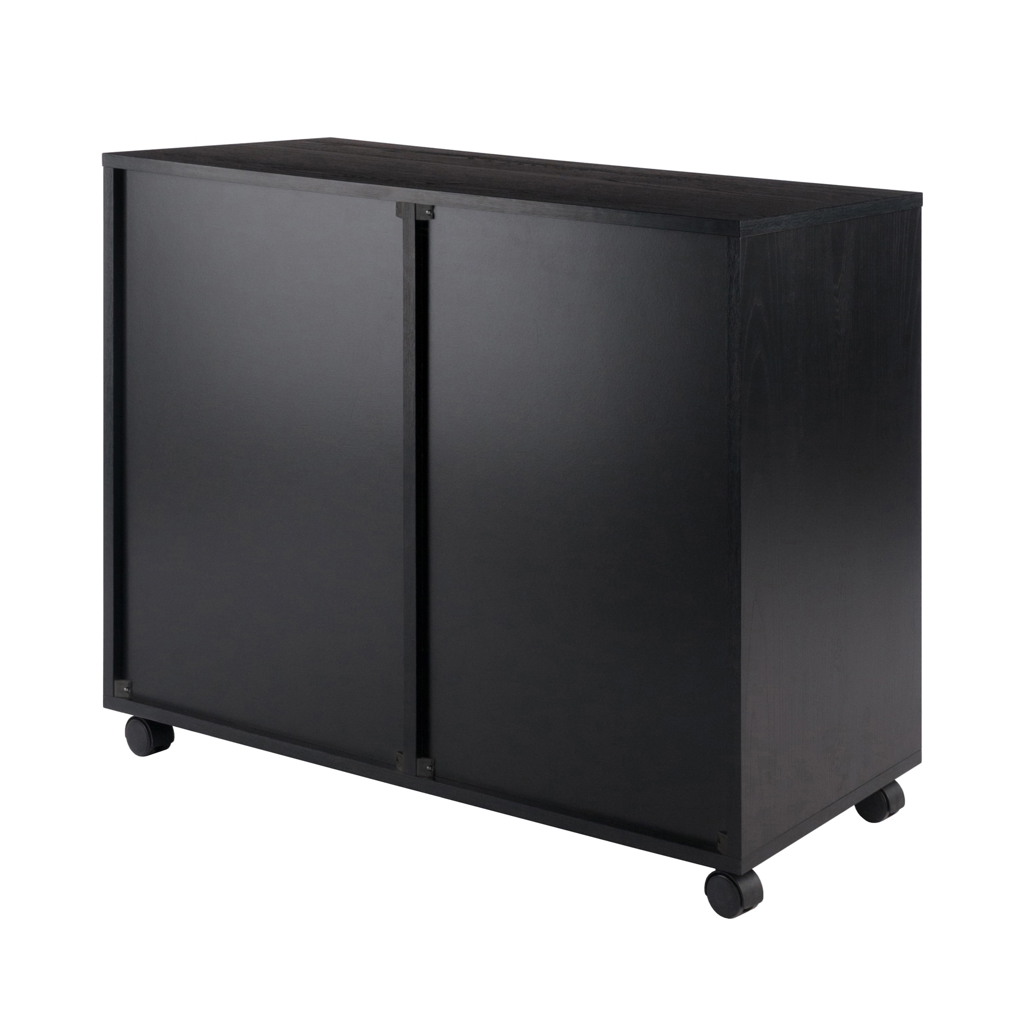 Halifax Black Mobile Filing Cabinet with 2 Drawers and Lock