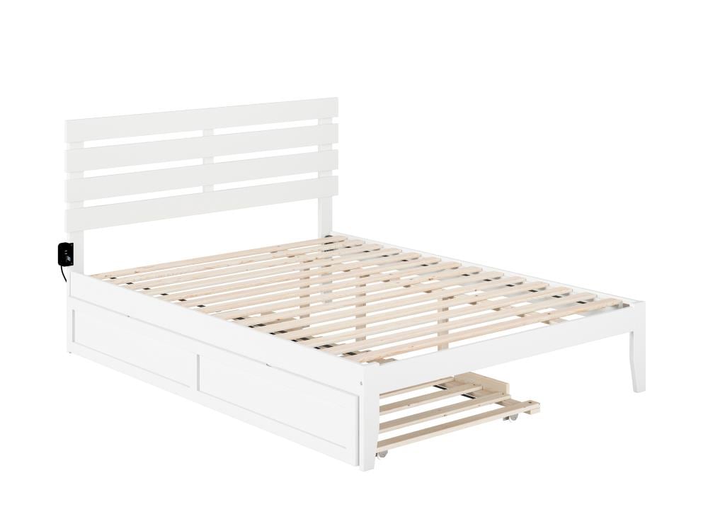 apotheek Canberra Siësta AFI Furnishings Oxford White Queen Traditional Trundle Bed in the Beds  department at Lowes.com
