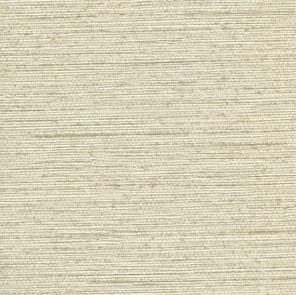 Warner Textures 2807-4071 Warner Grasscloth Resource 60.8-Sq. Feet Off-White Vinyl Textured Abstract 3D Unpasted Wallpaper