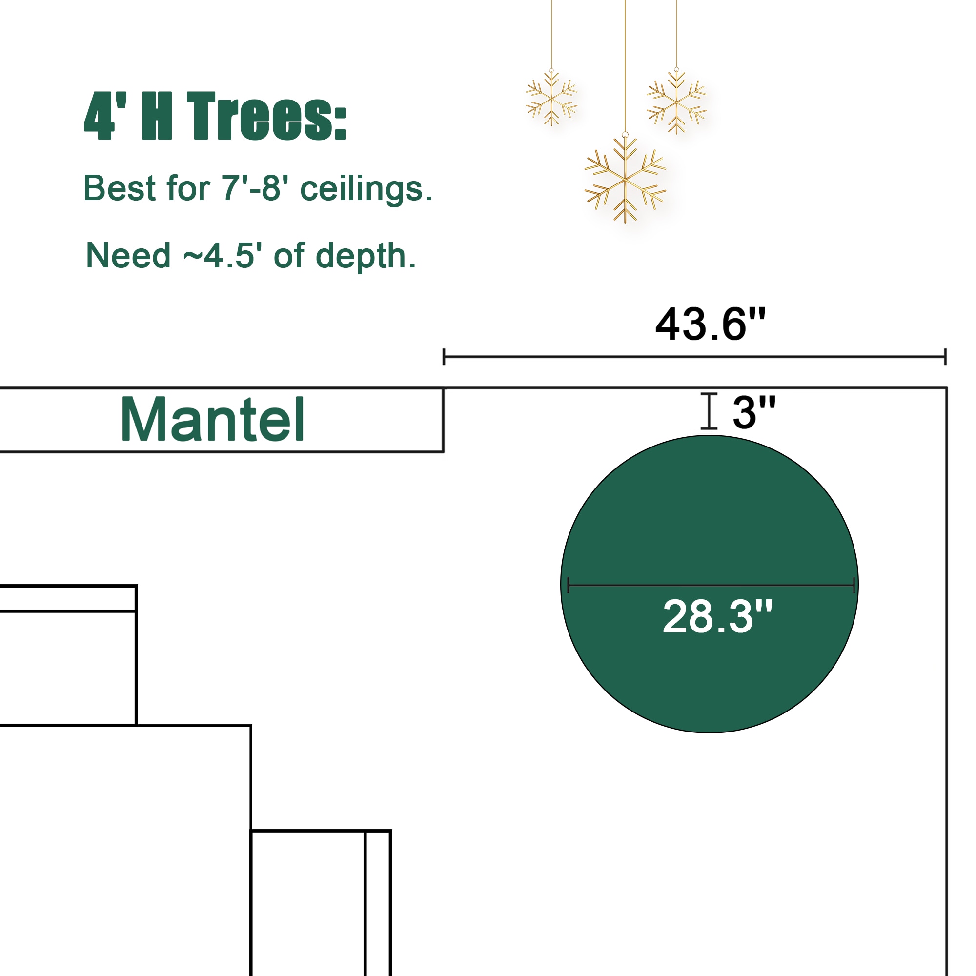 LuxenHome WHAP1787 Artificial-Christmas-Trees - View #16
