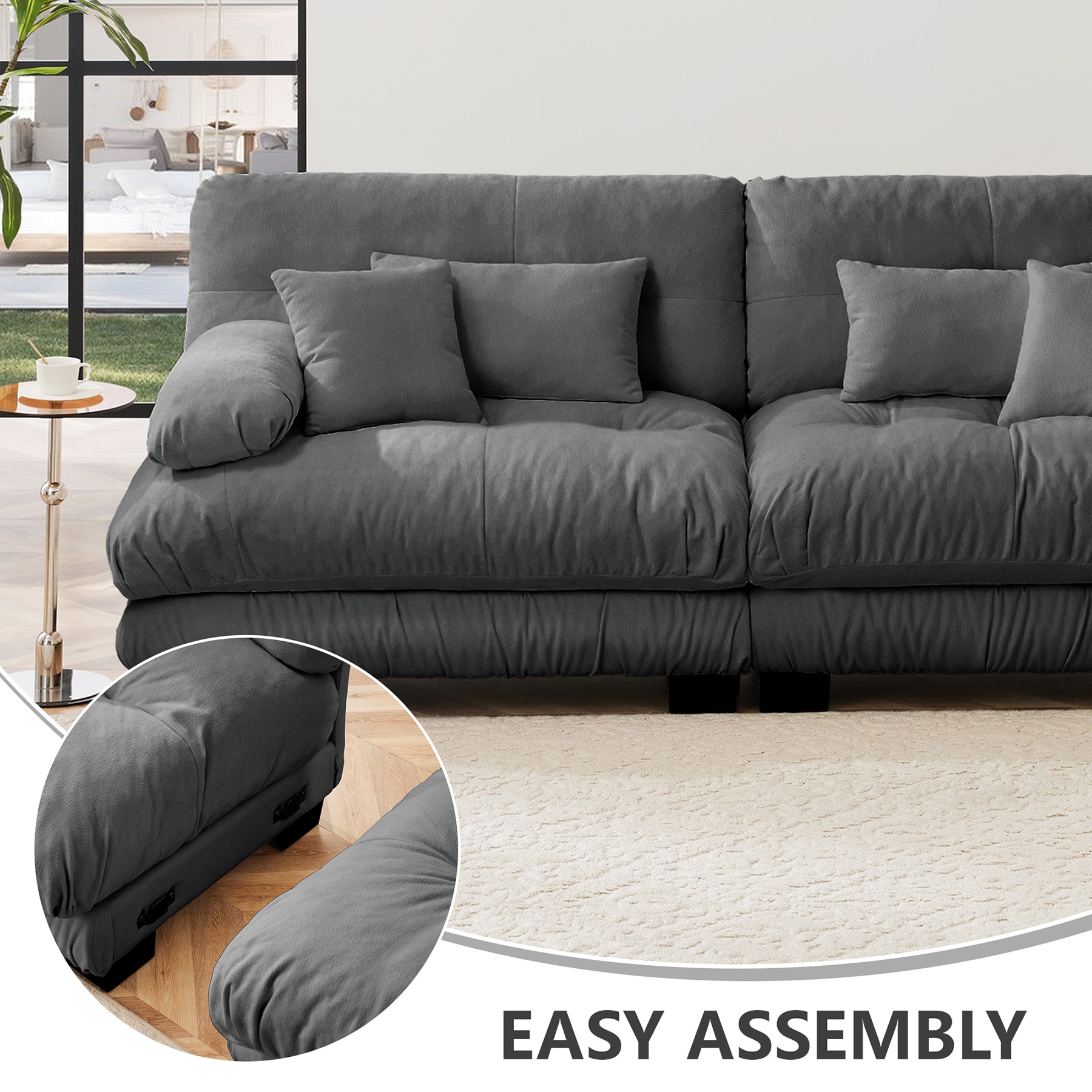 SINOFURN SYA020303GY Sofas-Loveseats - View #3