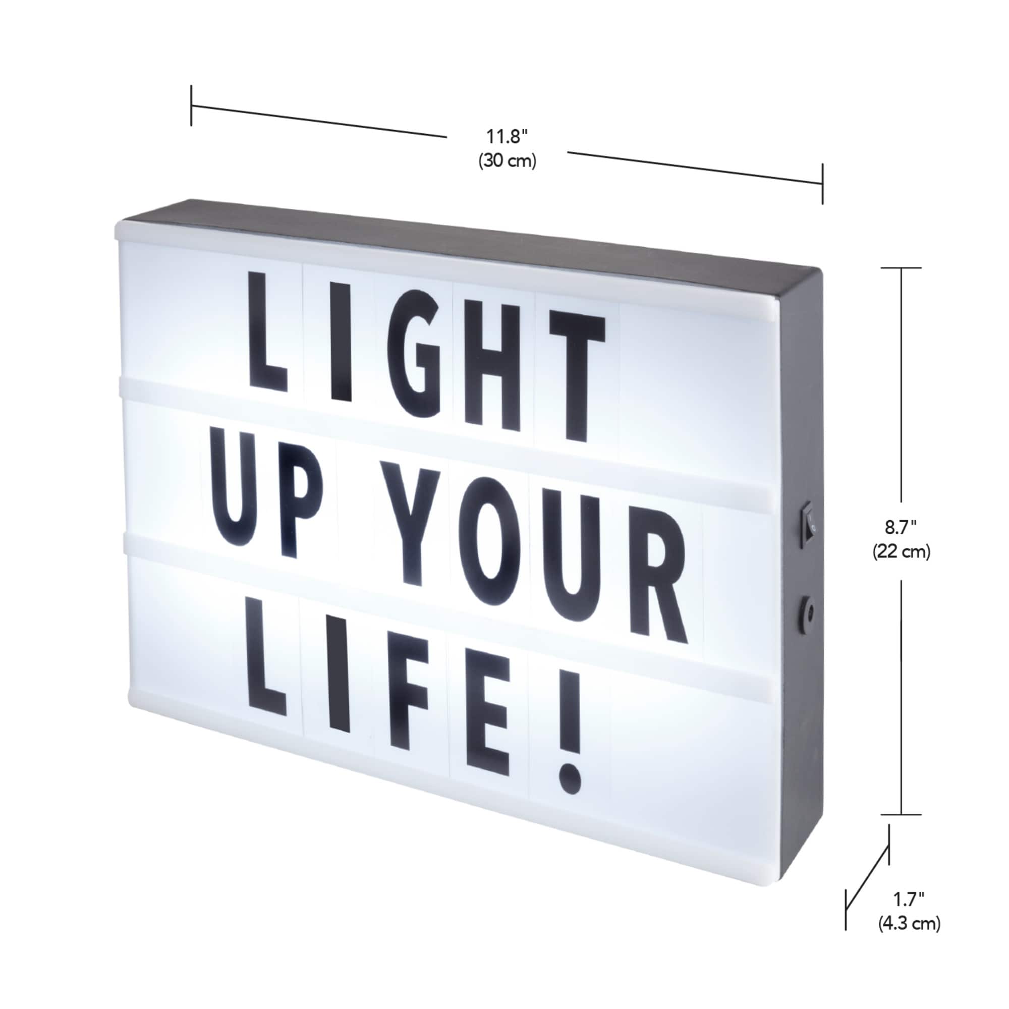 My Cinema Lightbox 8 x6 White/White - Mini Cinema Lightbox, Personalized Light  Box Sign, 8x6 (DIN A5) - Kroger