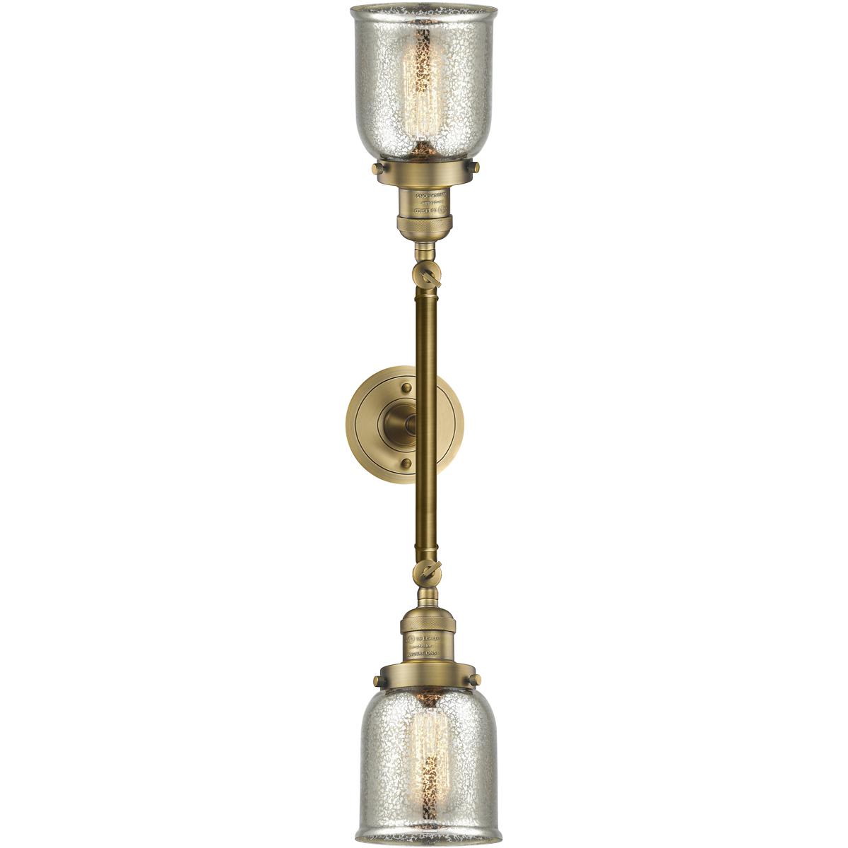 Innovations Lighting - 208-BB-G58 Franklin Restoration Small Bell Bathroom Vanity Light Brushed ...