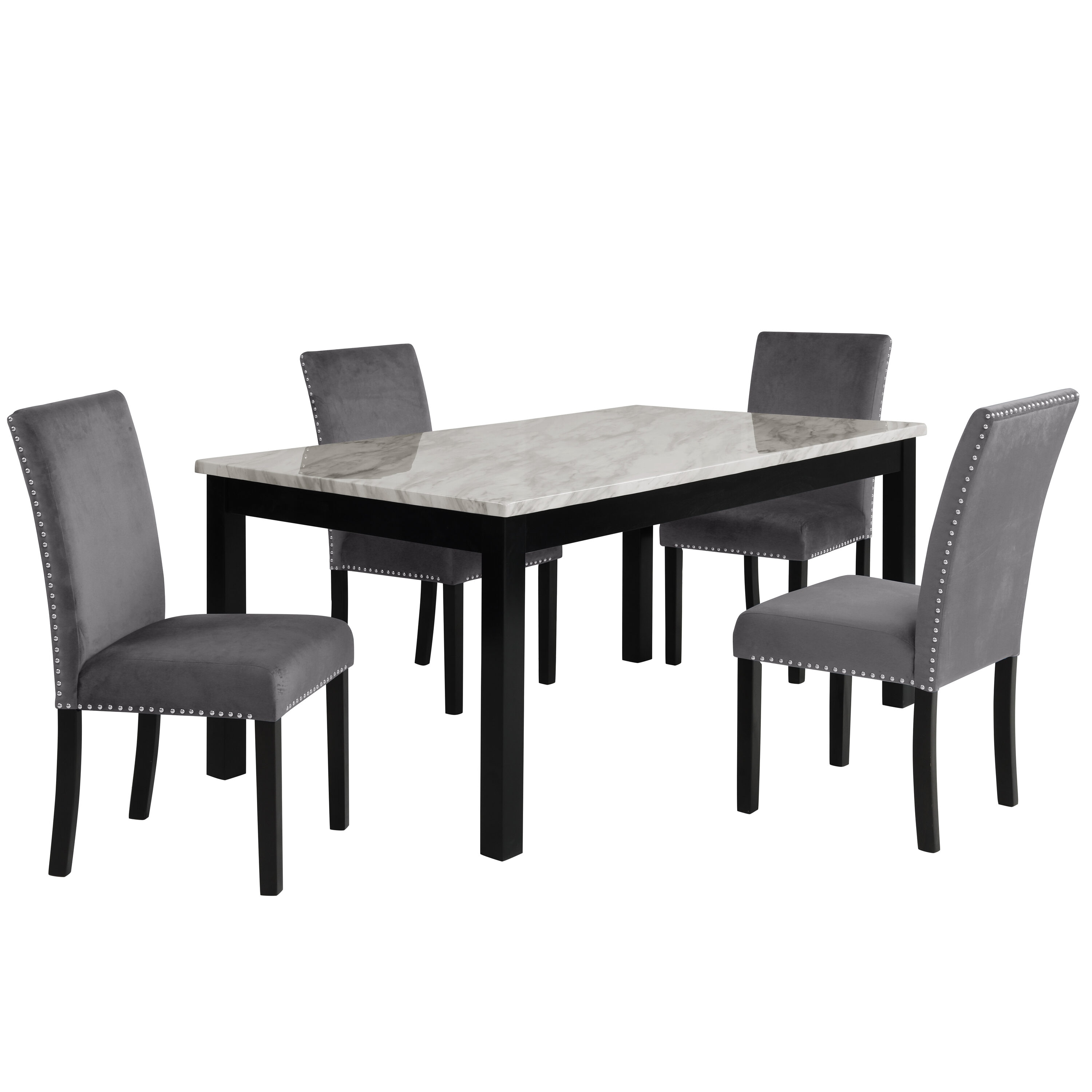 New Classic Furniture 41-400-GYD4C Dining-Sets - View #2