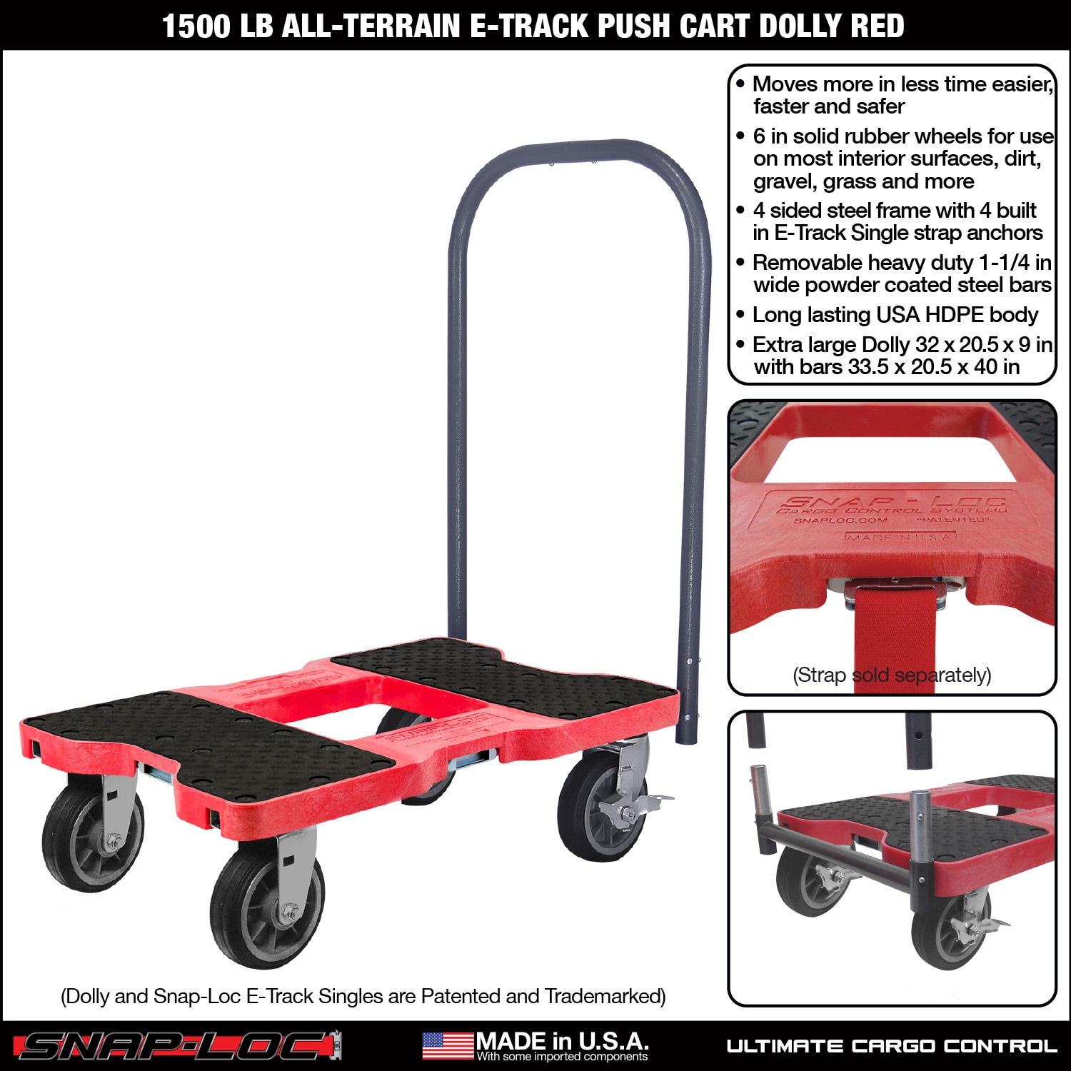 Snap-Loc SL1500P6R Hand-Truck-Dollies - View #2