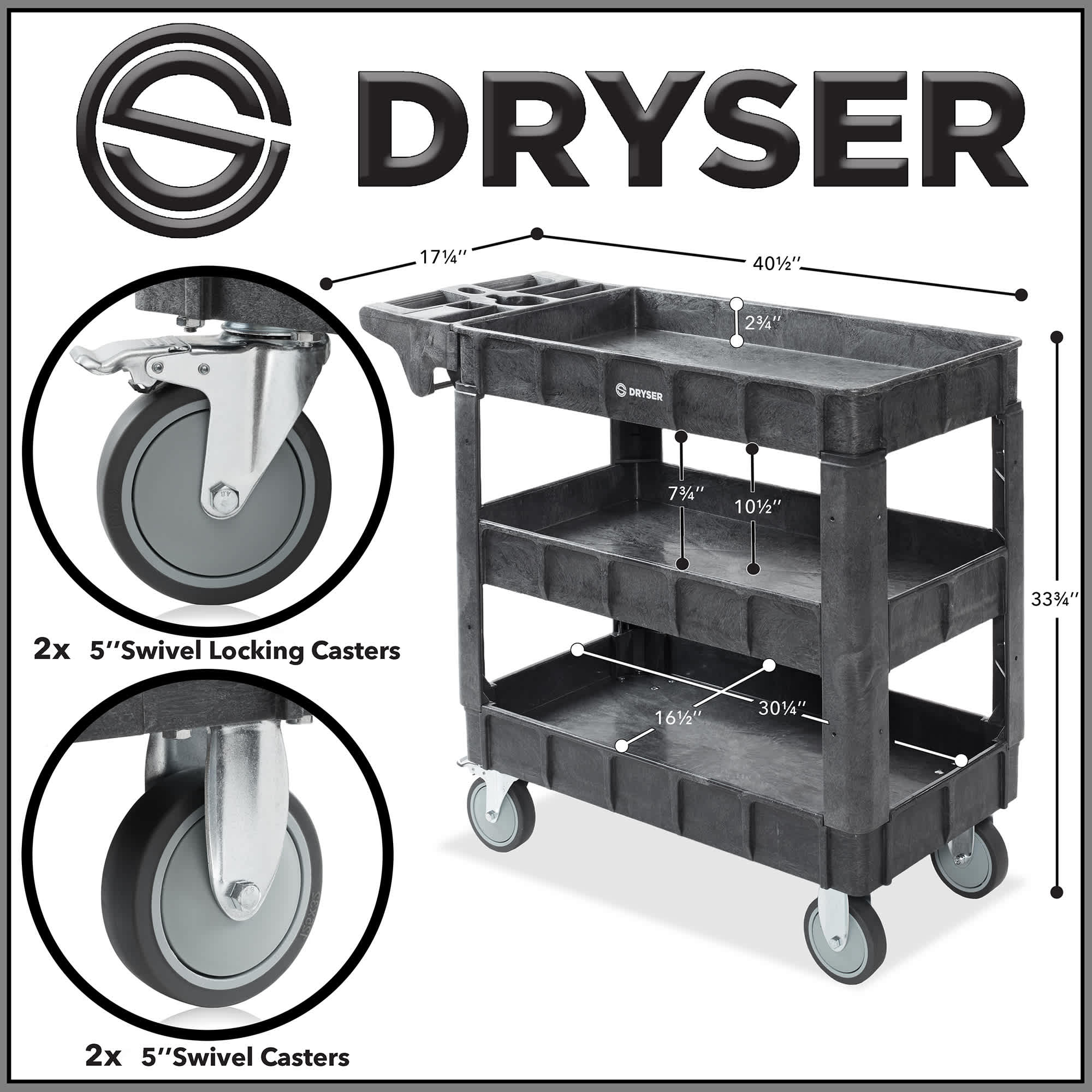 Dryser JAN-CRT-UC403 Janitorial-Carts - View #6