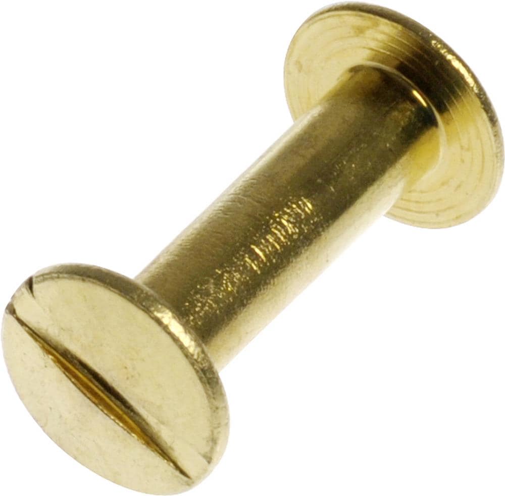 10 Pack 1/2 Brass Chicago Screws-Leather Fastener-Binding Post