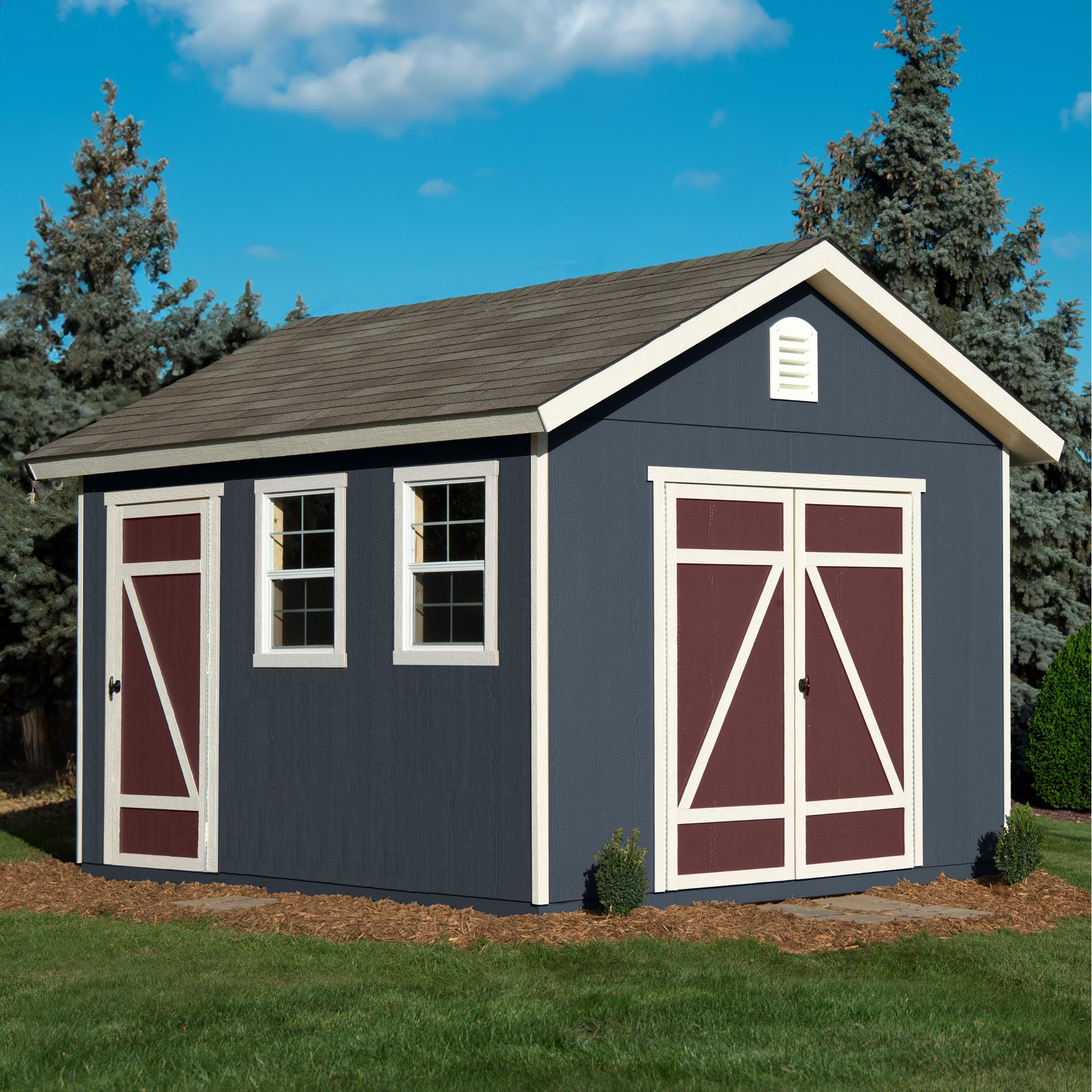 Heartland Hillsdale 10-ft X 24-ft Gable Style Wood Outdoor Storage Shed ...