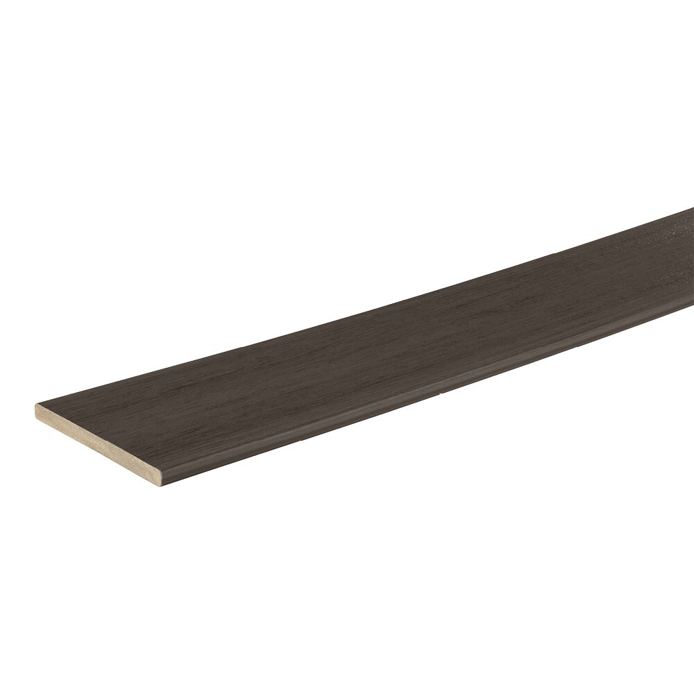 TimberTech Vintage 1/2-in x 8-in x 12-ft PVC Dark Hickory Riser in the ...