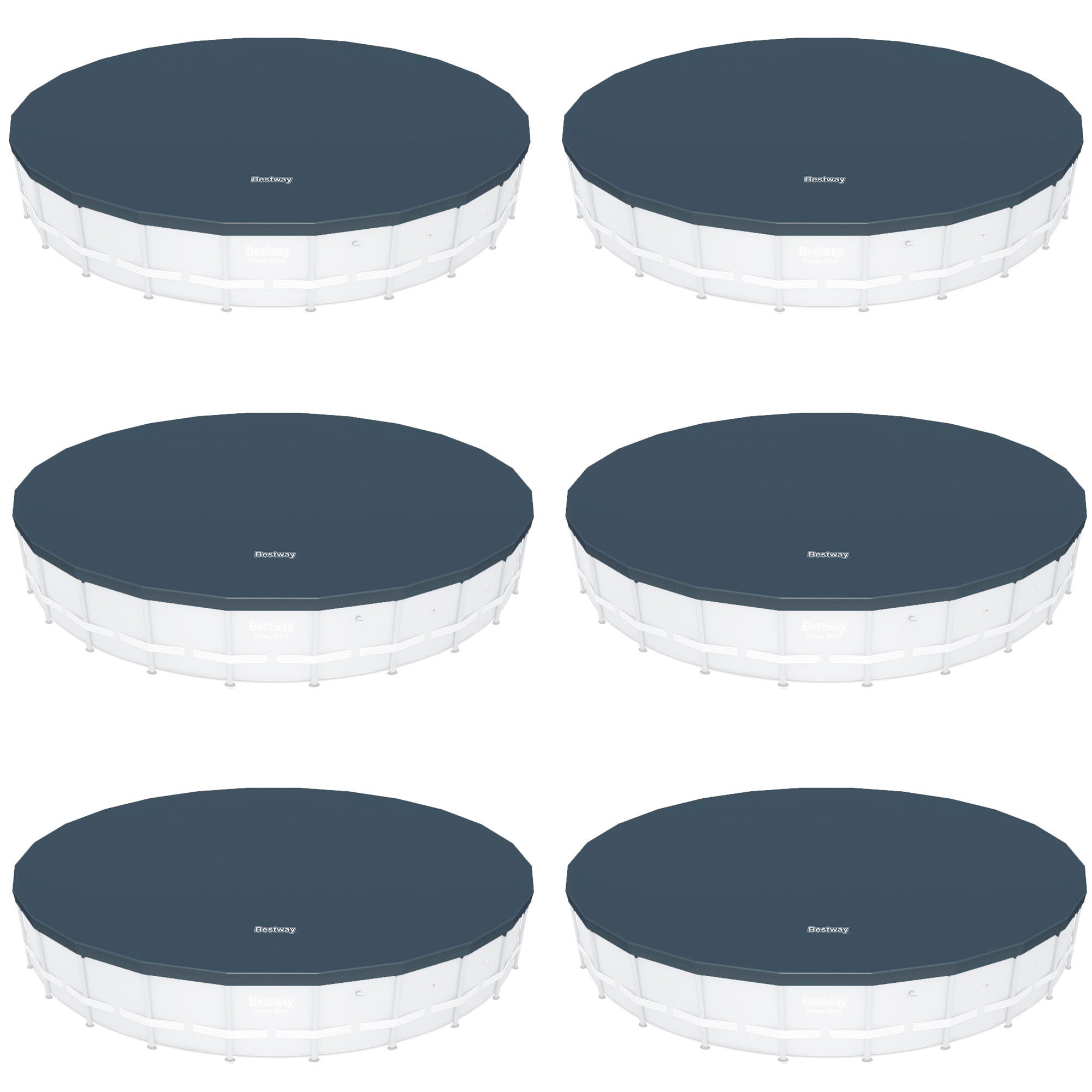 Bestway 117273 18-Feet x 18-Feet 6 x 58039E-BW PVC Leaf and debris Round Pool Cover