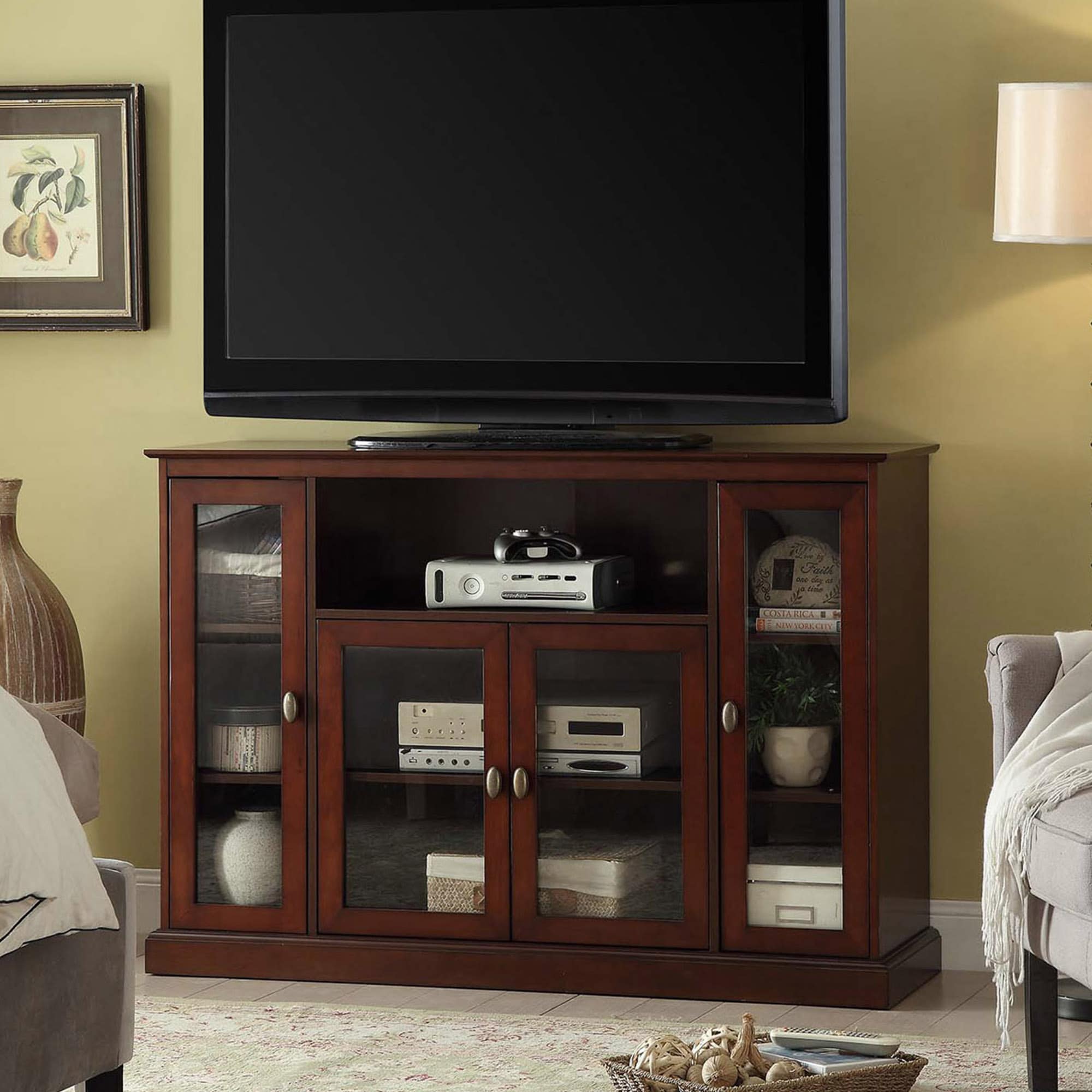 Convenience Concepts 8066036 Designs2Go Modern/Contemporary Espresso TV stand ( Accommodates TVs up to 50-in )