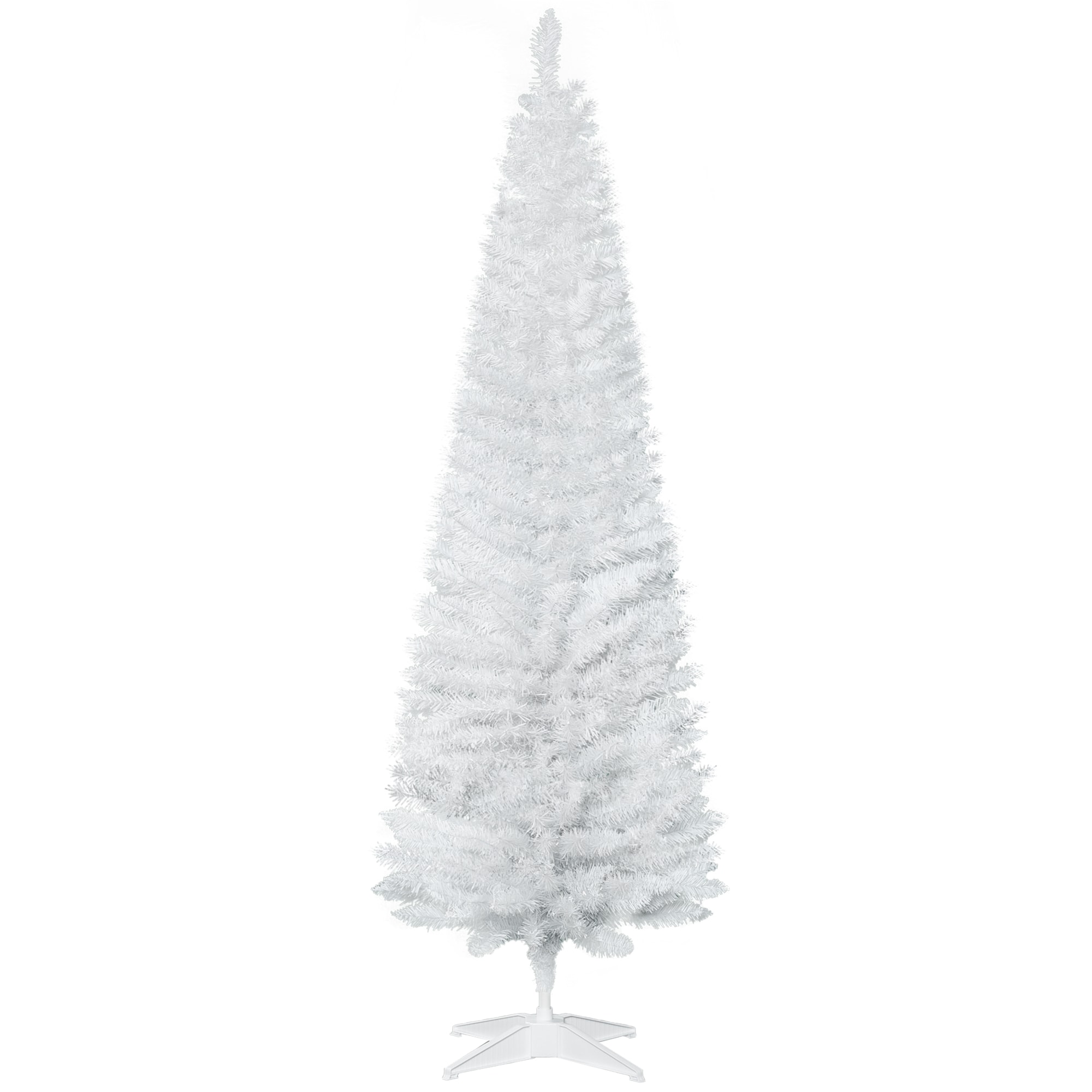 AAZJ JHG-CMP152435 6-ft Pine Slim White Artificial Christmas Tree