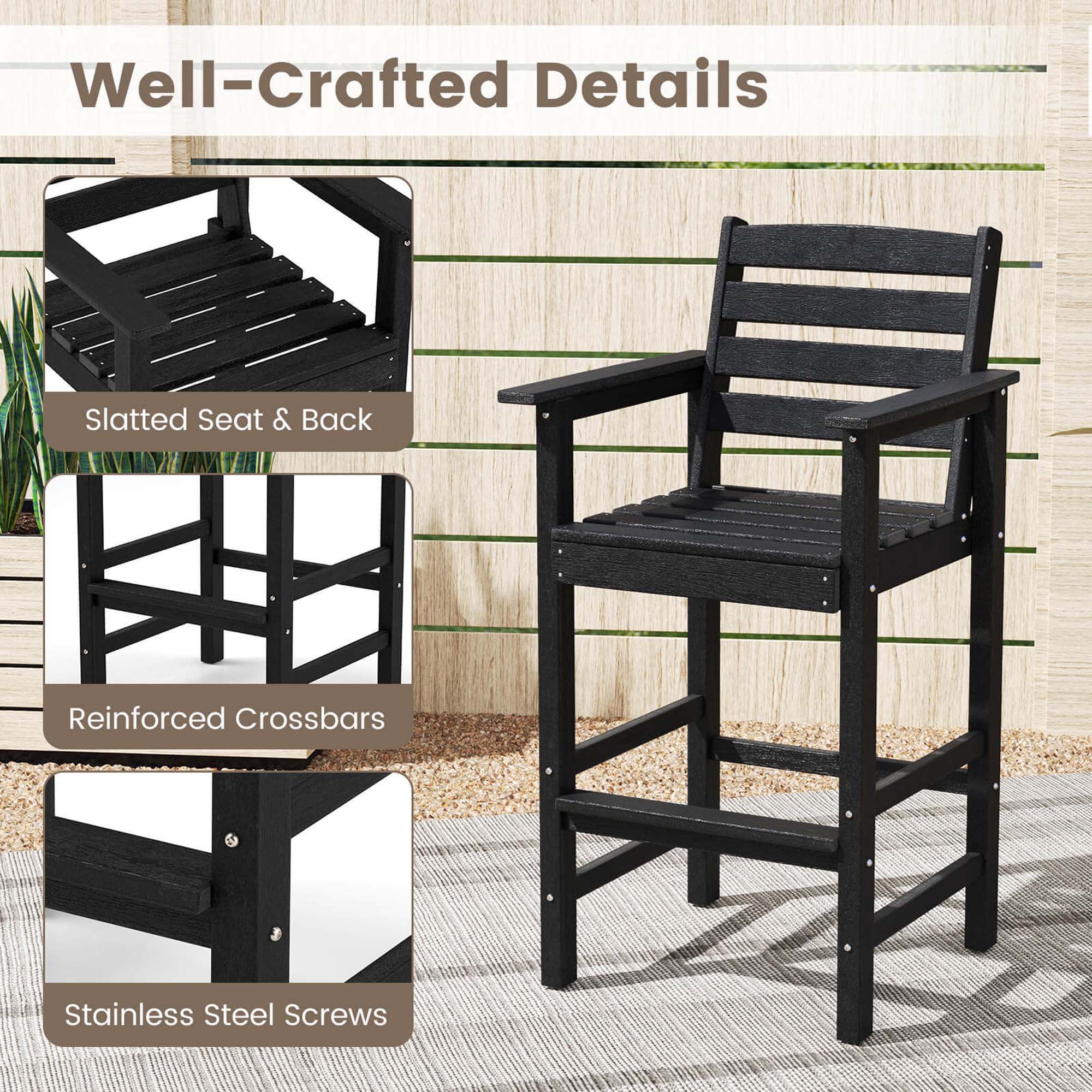 Costway HCST05472 Patio-Chairs - View #3