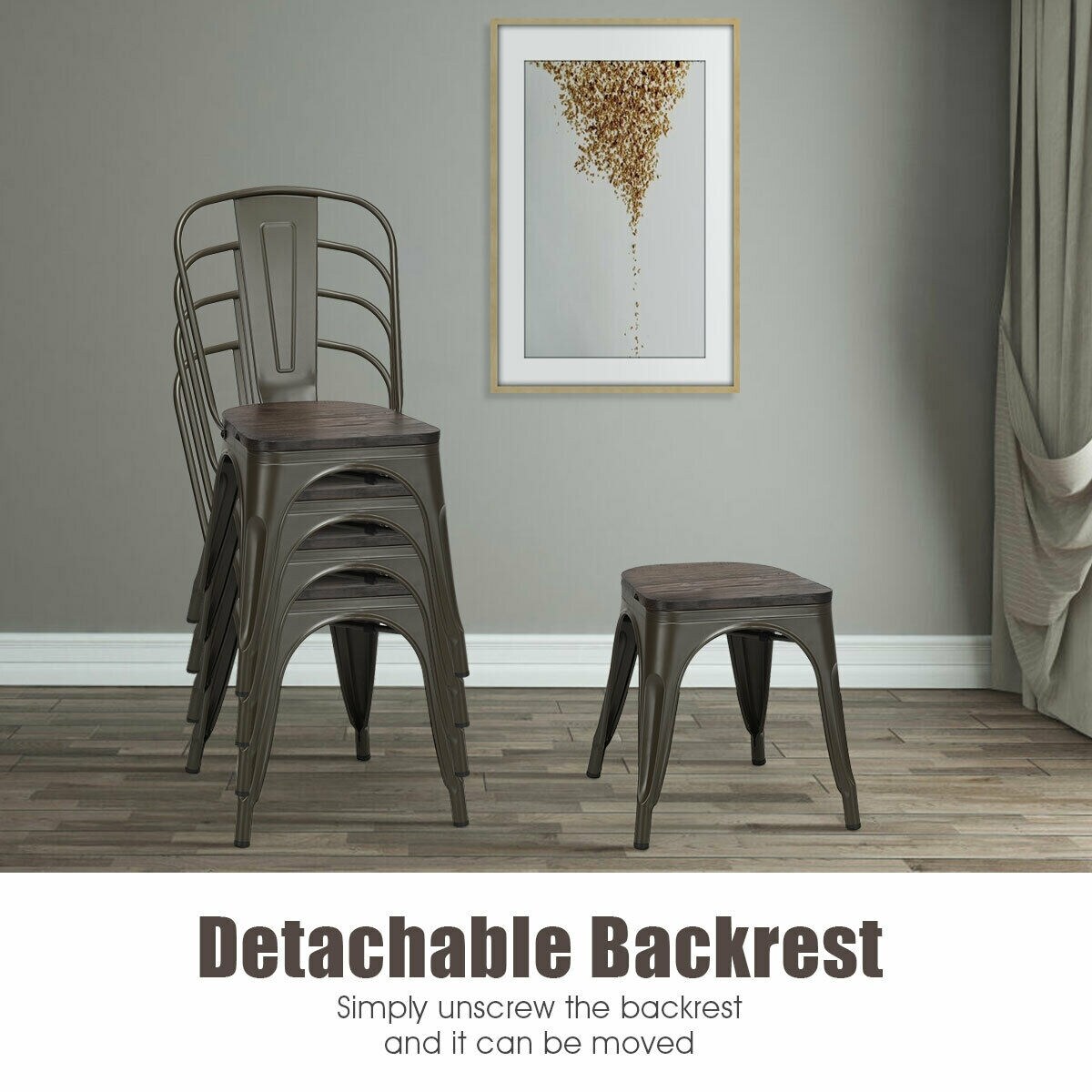 CASAINC WF-HW60716GU-LA Dining-Chairs - View #5