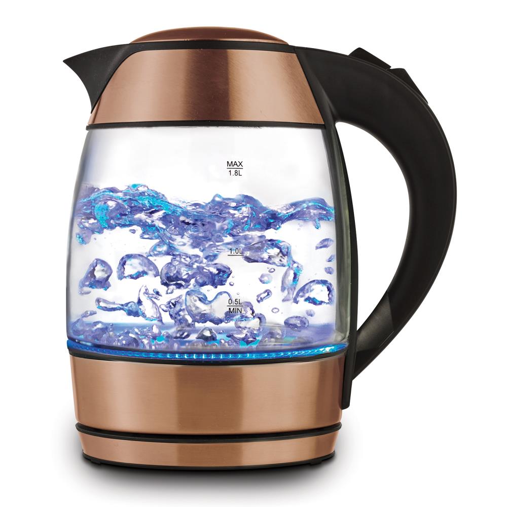 brentwood Rose Gold 7-Cup Cordless Electric Kettle at