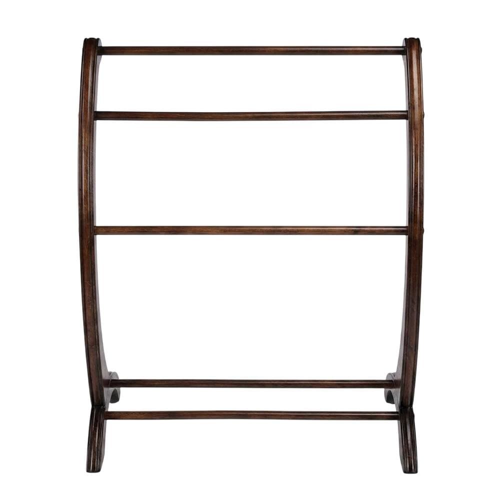 FurniFact Wooden Blanket Stand Transitional Quilt Rack for Bedroom and Living Room