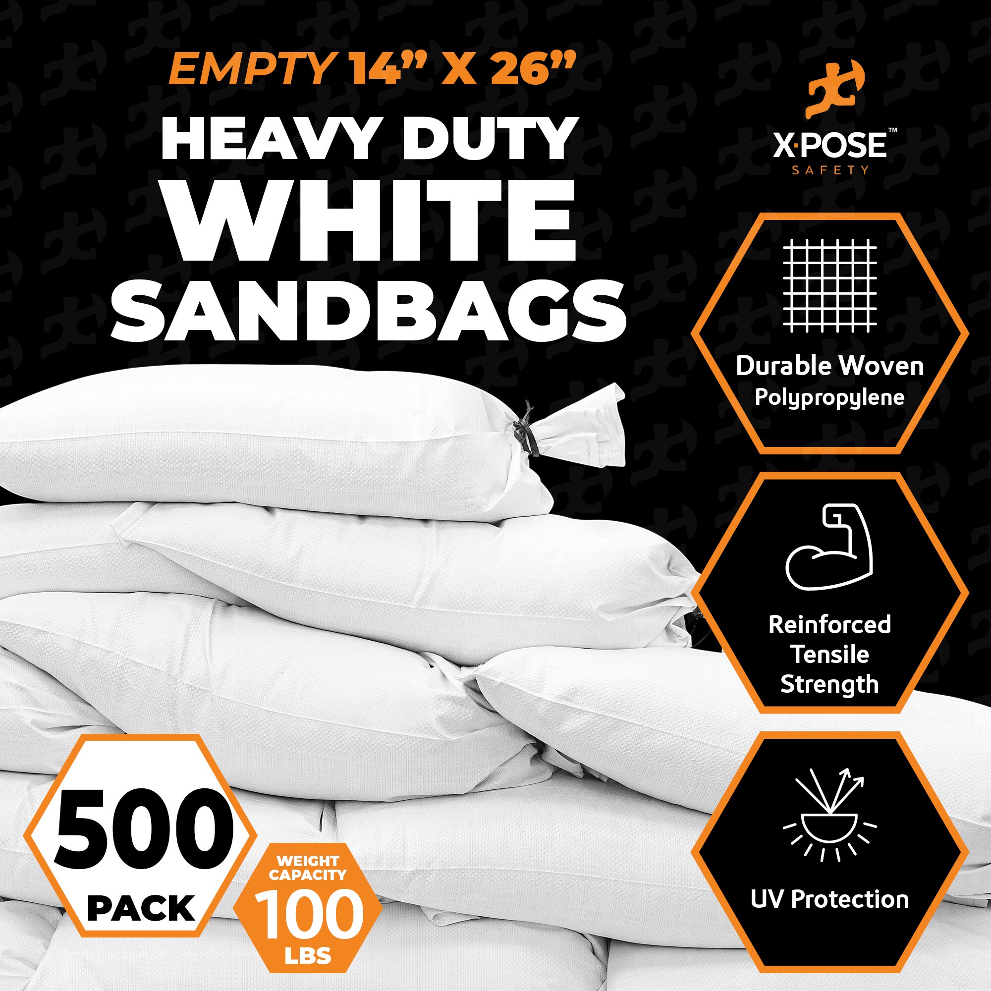 XPOSE SAFETY SBW-HVY-1426-500-X Sand-Bags - View #2