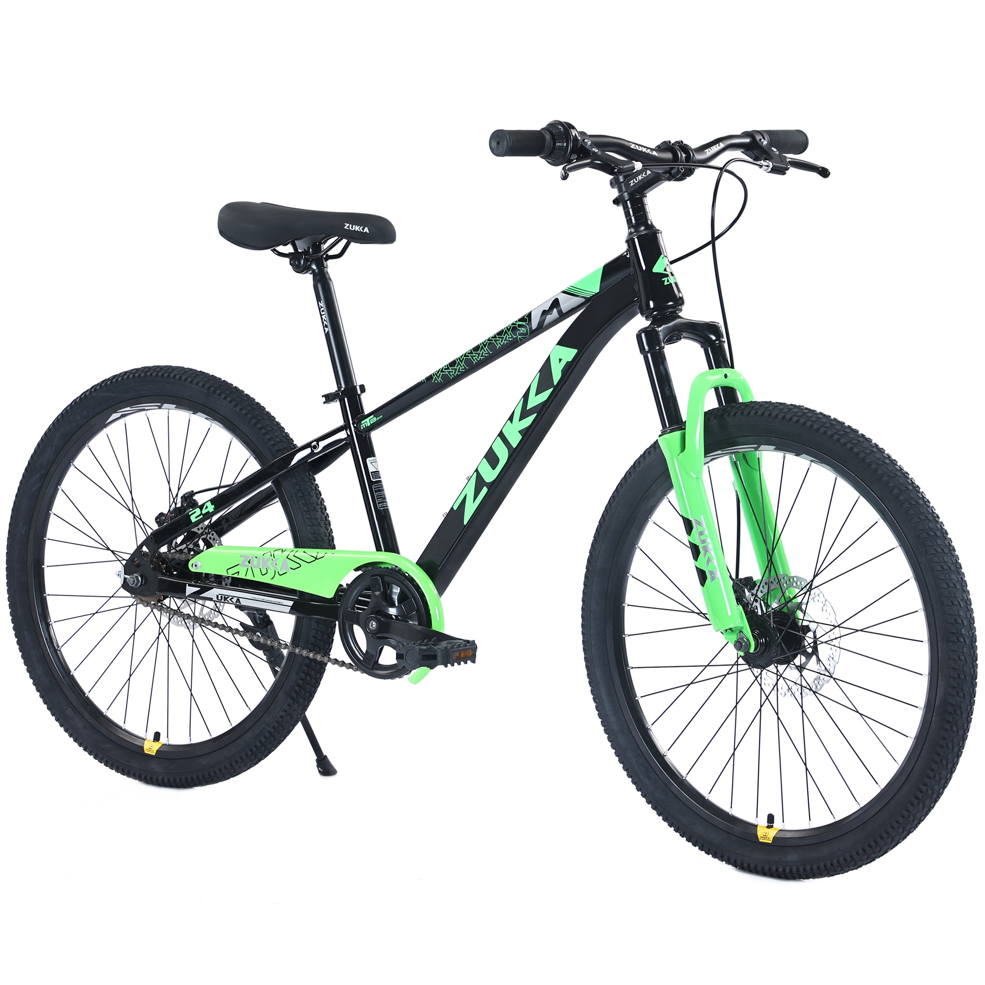 Tatayosi ZUKKA Mountain Bike 24 Inch MTB for Boys and Girls Age 9-12 Years Multiple Colors