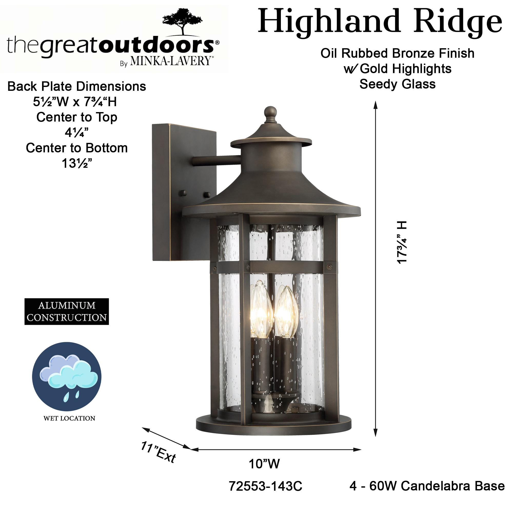 Minka Lavery 72553-143C Outdoor-Wall-Lighting - View #5