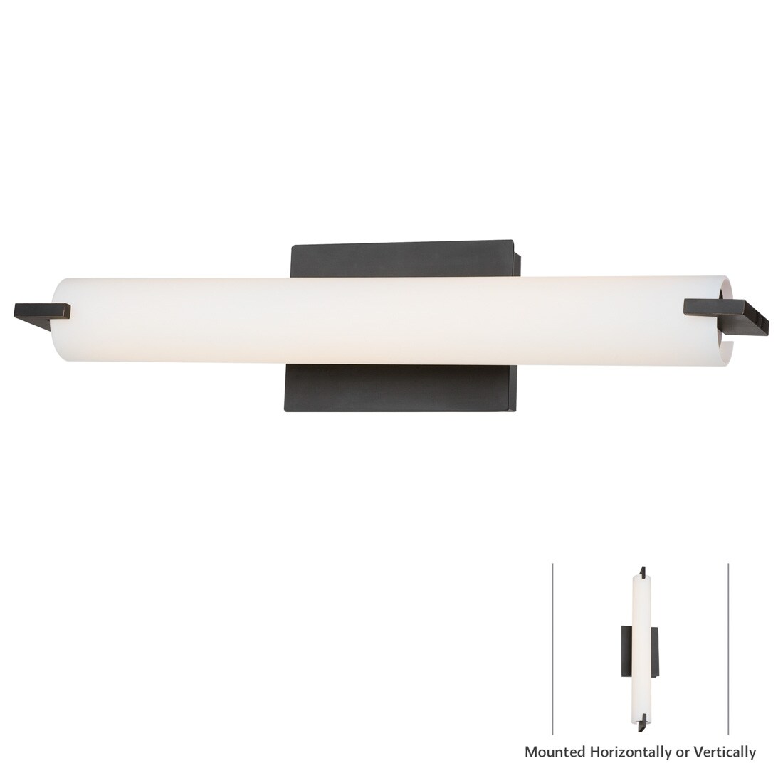 George Kovacs P5044-37B-L Tube 20.5-in 1 -Light Satin Bronze Modern/contemporary Vanity light