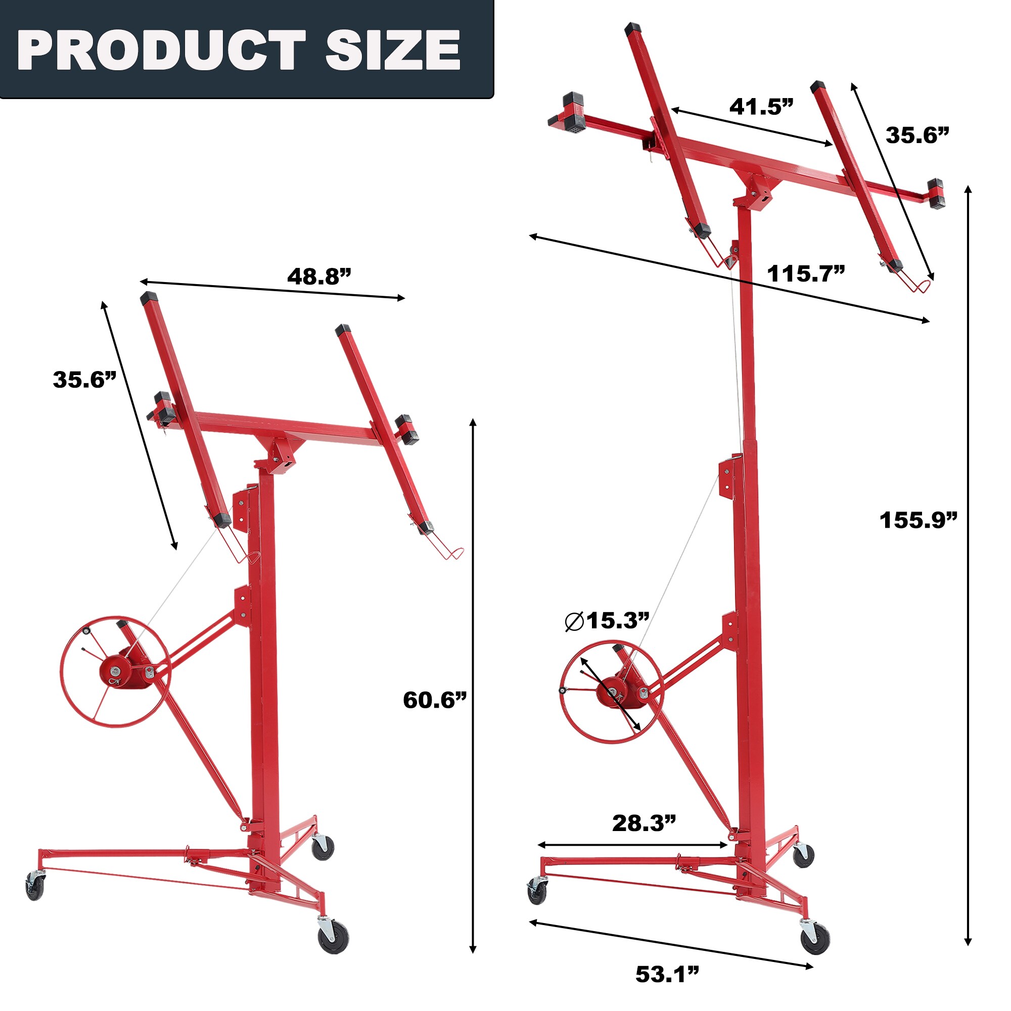 Tatayosi T-SJ013R Drywall-Panel-Carriers - View #3