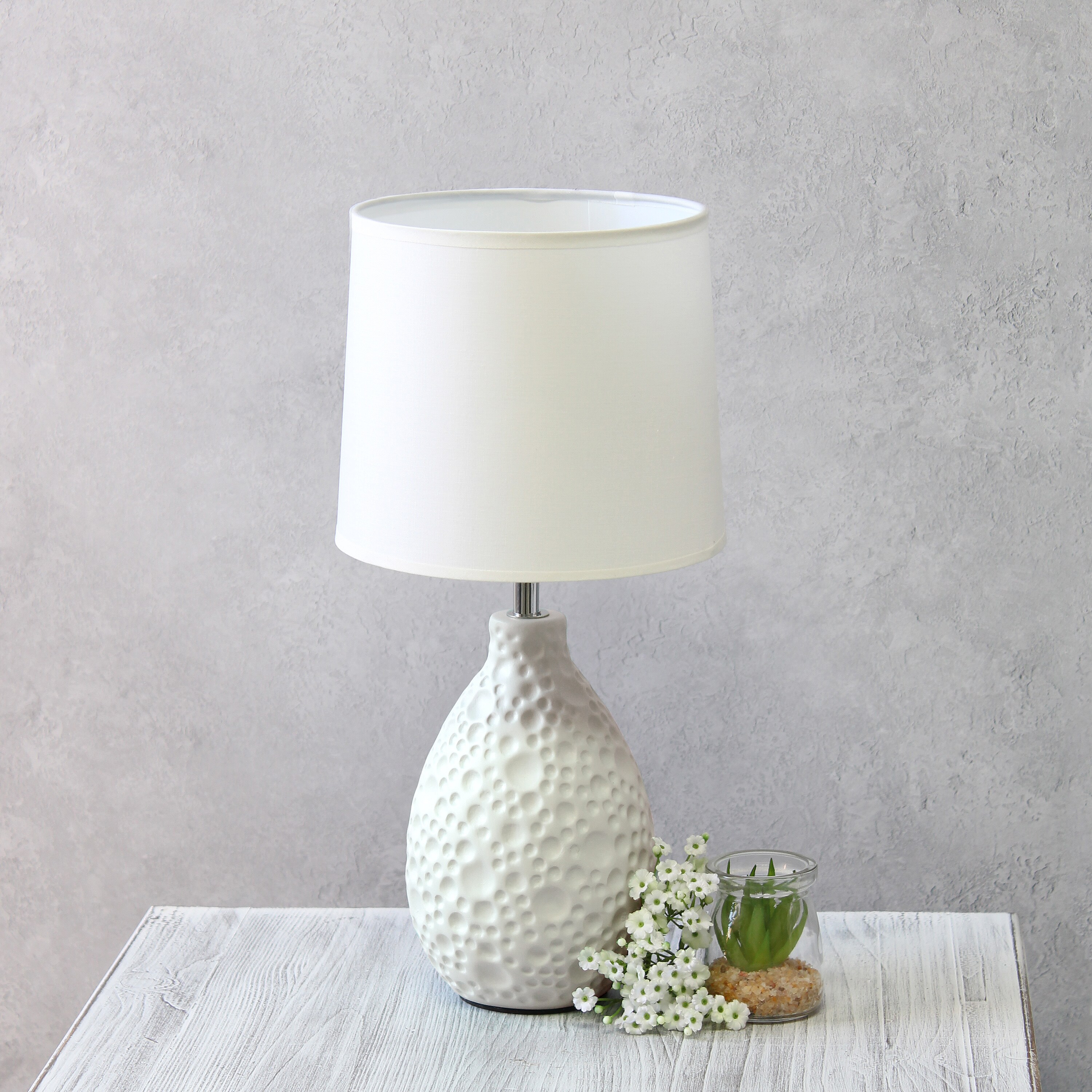 Simple Designs LT2003-WHT Table-Lamps - View #4