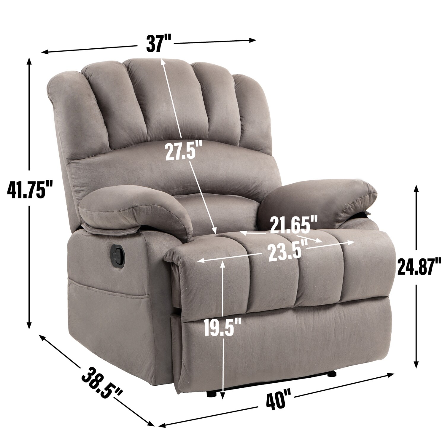 Sumyeg WF-HYSN-65990US-WH recliners - View #9