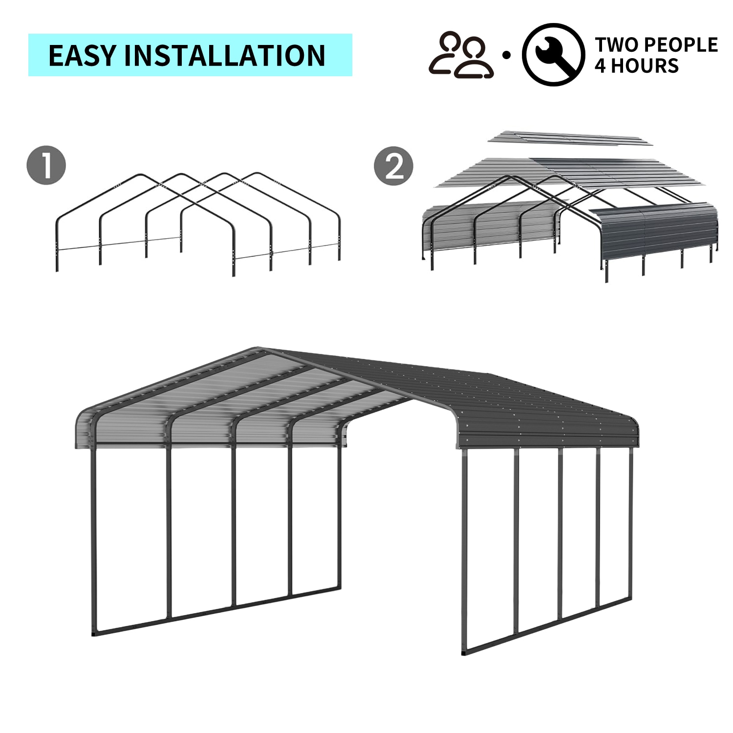 Mondawe OR-S00008-DS Carport-Covers - View #6