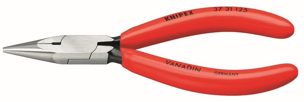 KNIPEX Precision Needle Nose Pliers 0.5-in Red Dipped Handle for