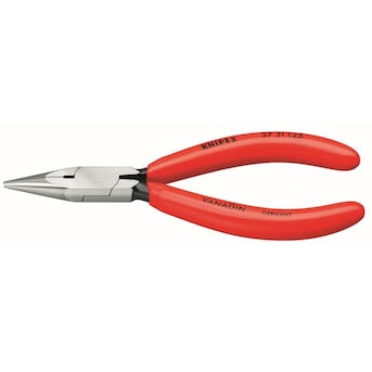 KNIPEX Precision Needle Nose Pliers 0.5-in Red Dipped Handle for