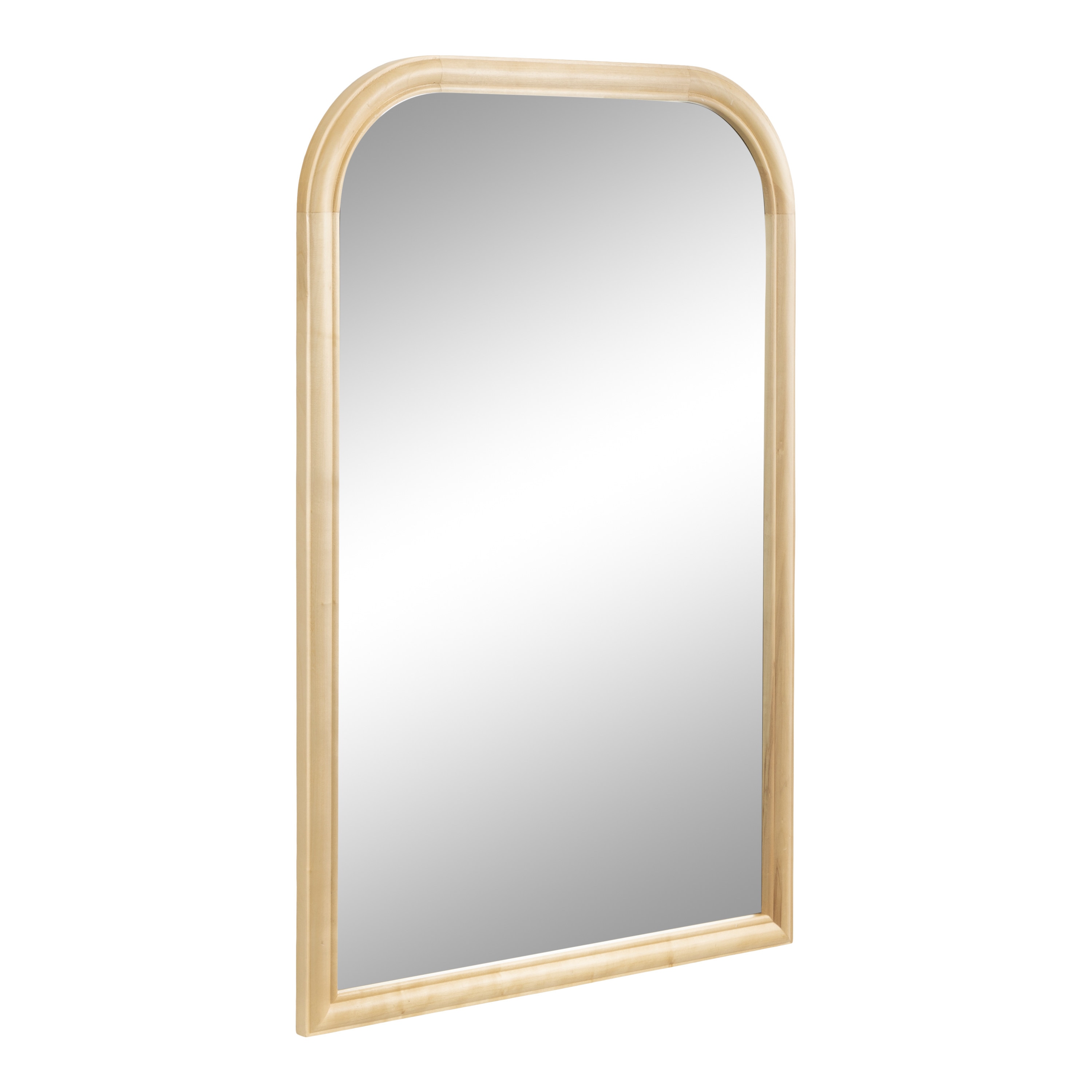 Kate and Laurel 224696 Glenby 24.00-in W x 36-in H Arch Natural Framed Wall Mirror