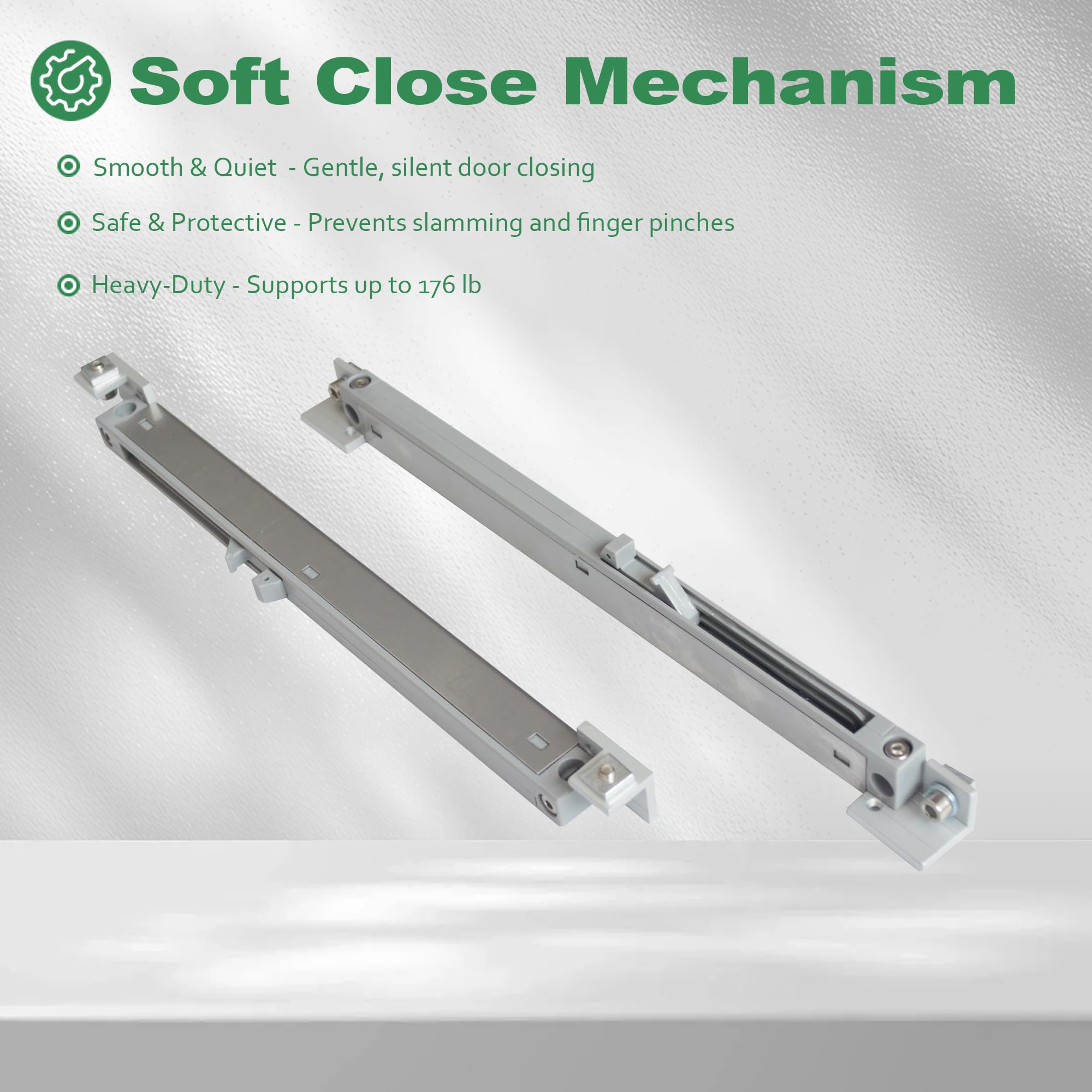 LILILIAN FMY 42 in Concealed Sliding Door Hardware Kit with Soft Close ...