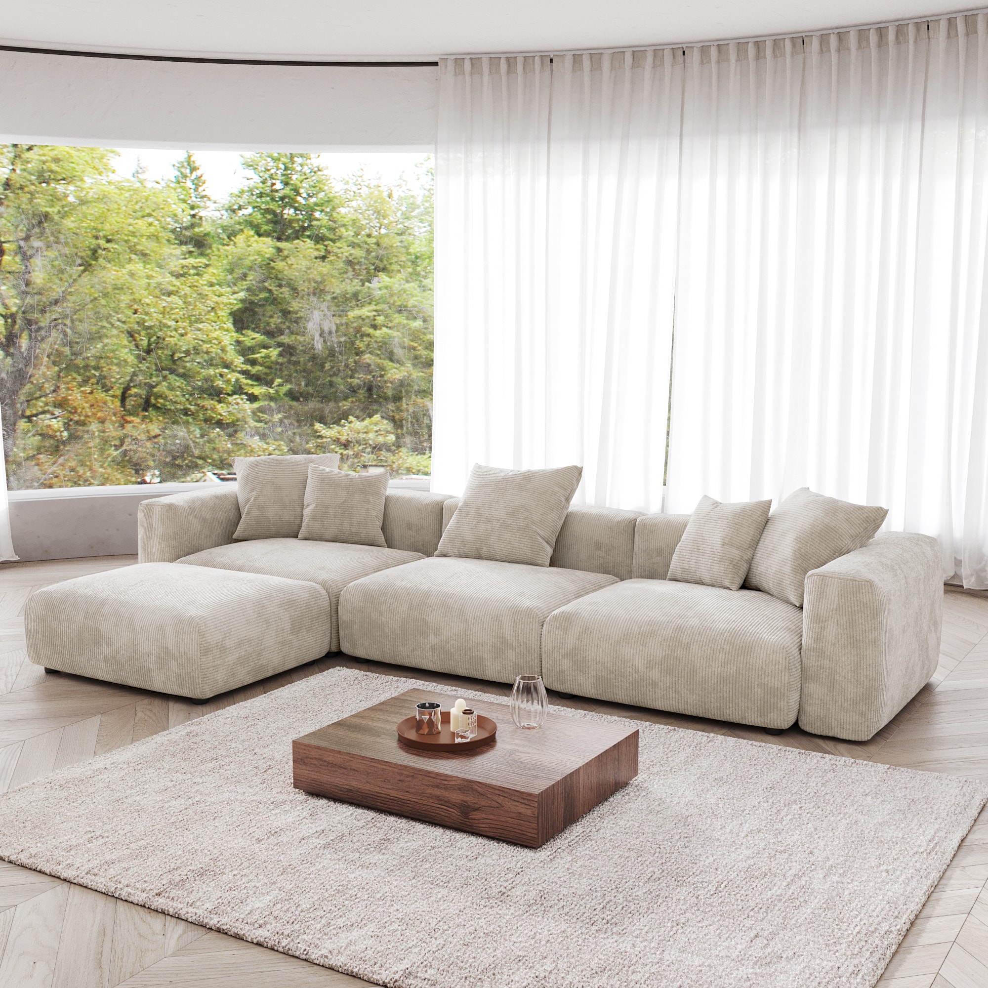 BuotiqHom DH-S3+1-126BE Sofas-Loveseats - View #3