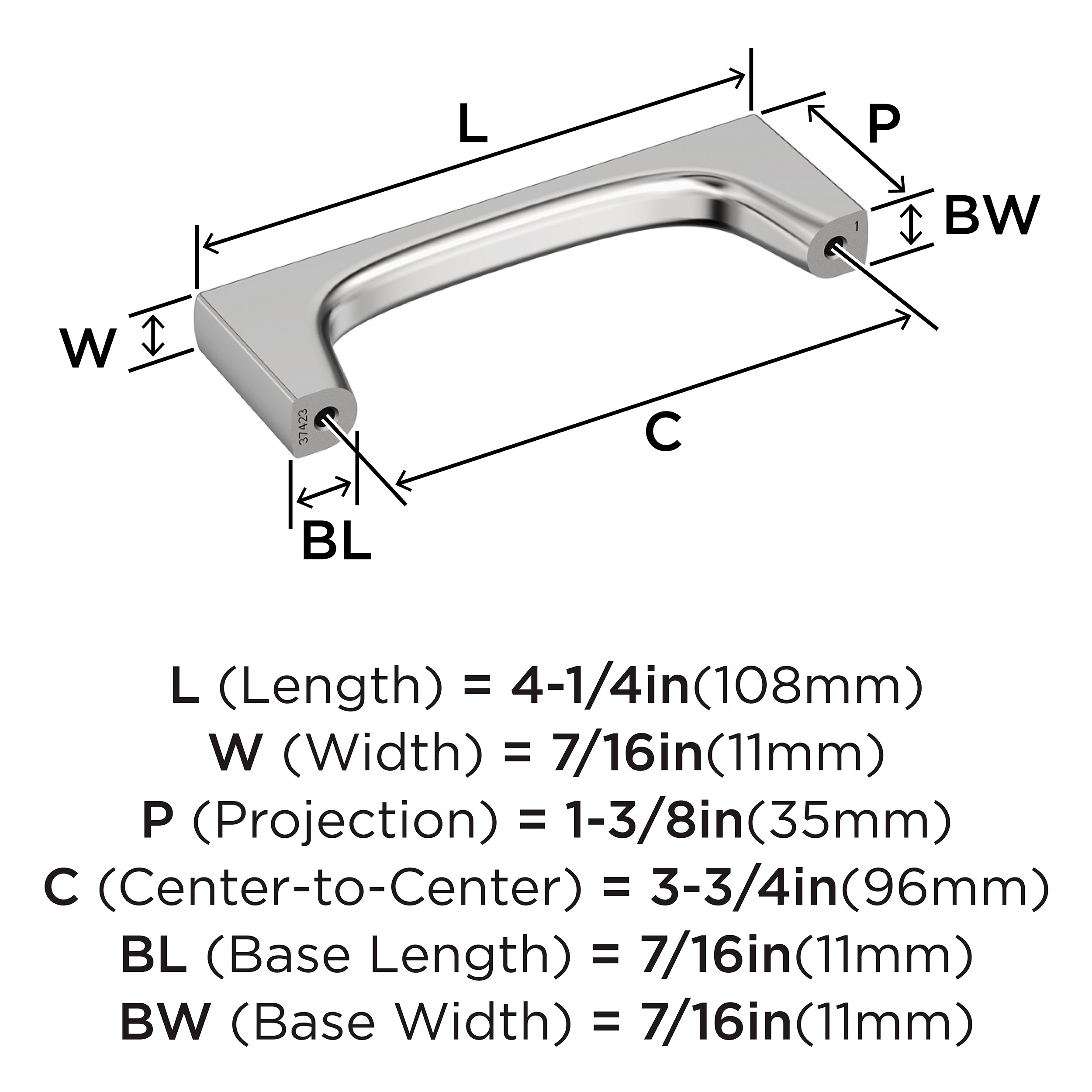 Amerock BP3742326 Cabinet-Pulls - View #4