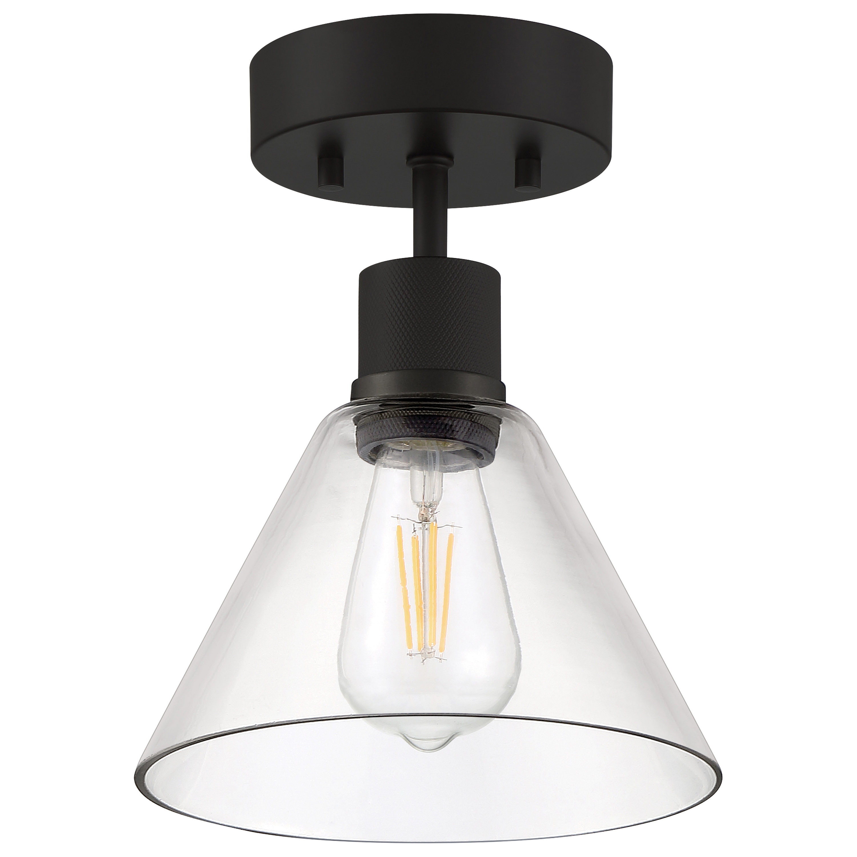 Access Lighting 63146LEDDLP-MBL/CLR flushmounts - View #4