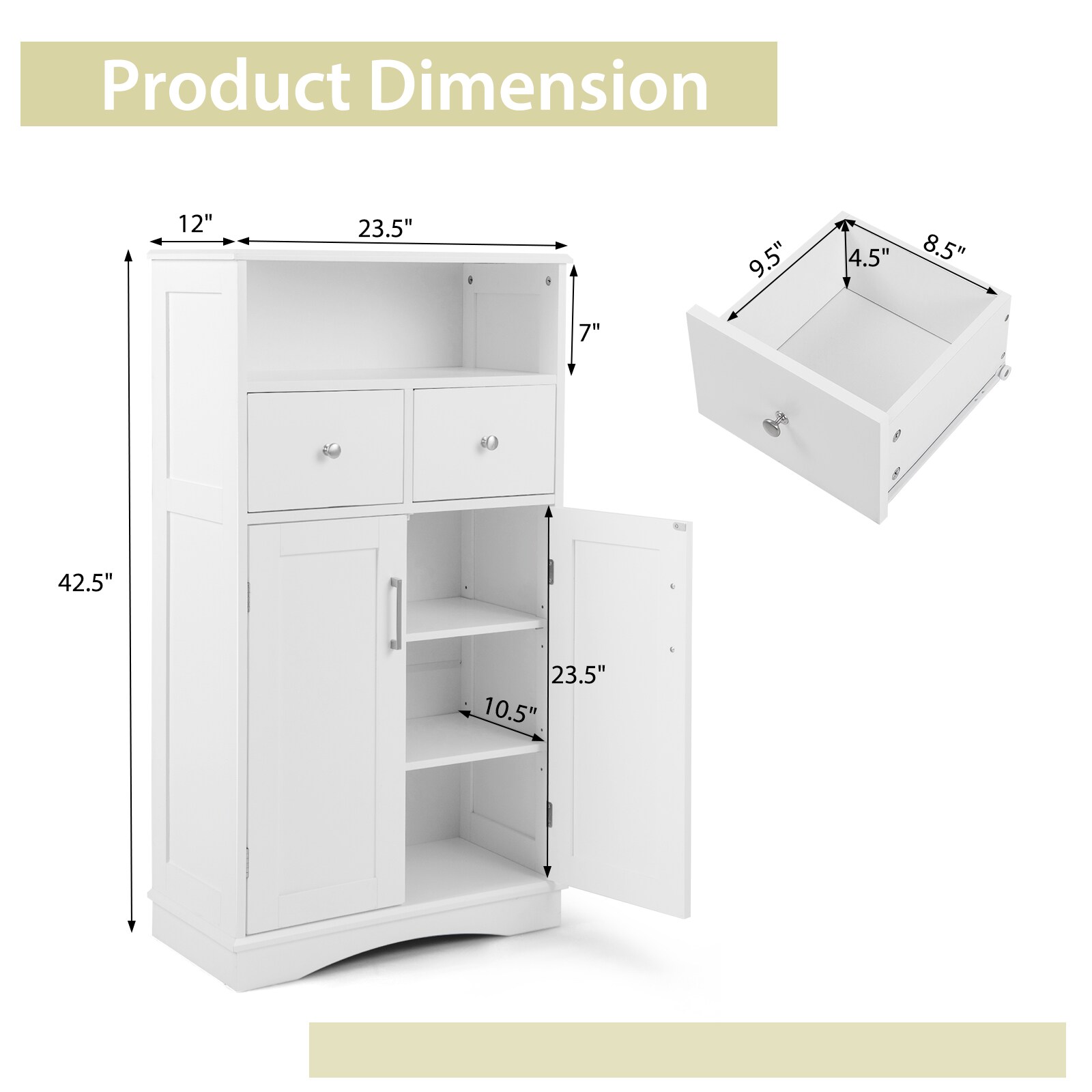Slickblue D-CO-HW5887AB Linen-Cabinets - View #6