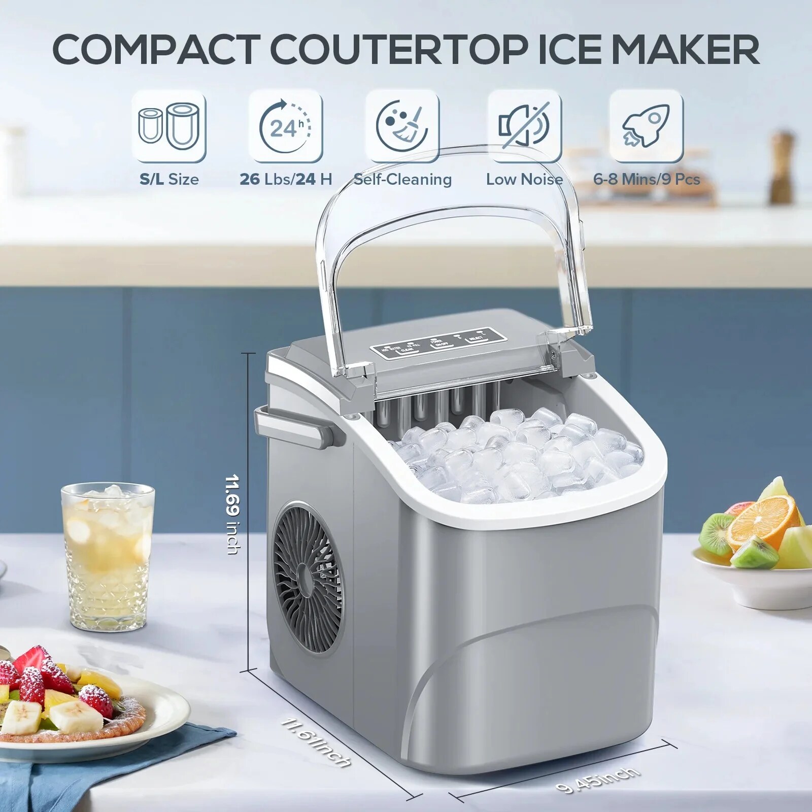 Antarctic Star Z5812B-GREY Commercial-Ice-Makers - View #2