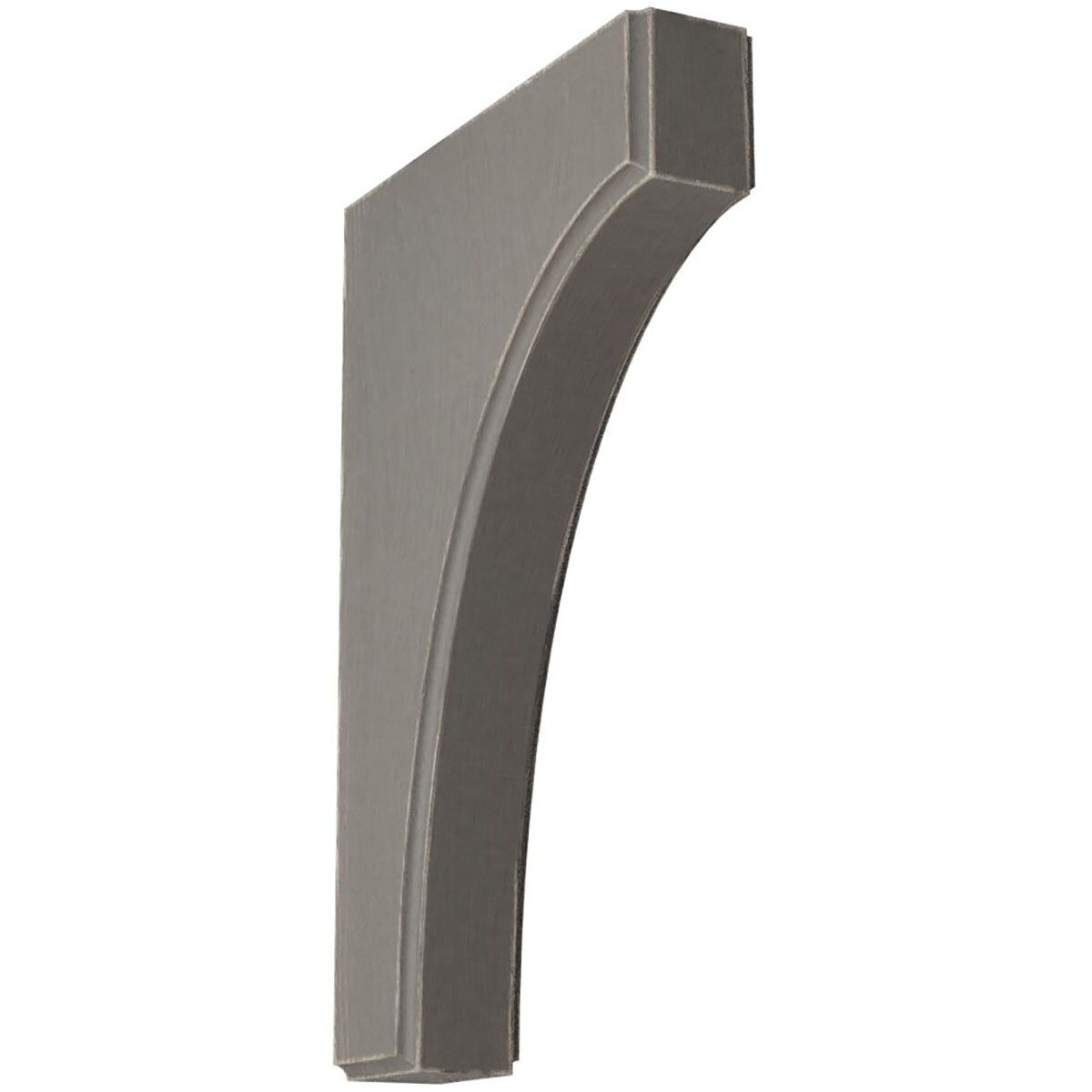 Ekena Millwork BKTWD02X08X12CVGY Clarksville 1-3/4-in x 8-in x 12-in Rubberwood Gray Wood Standard Bracket