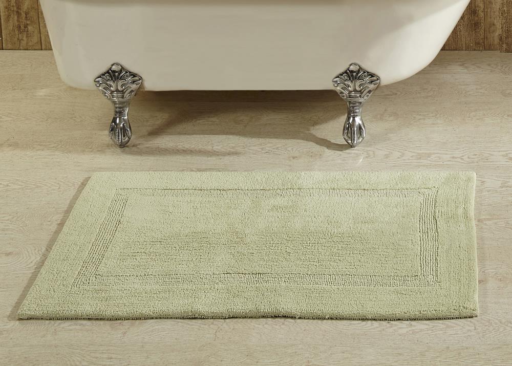 Better Trends Medallion Set 2pc Set Bath Rug 21-in x 34-in Beige/Natural Cotton  Bath Rug in the Bathroom Rugs & Mats department at