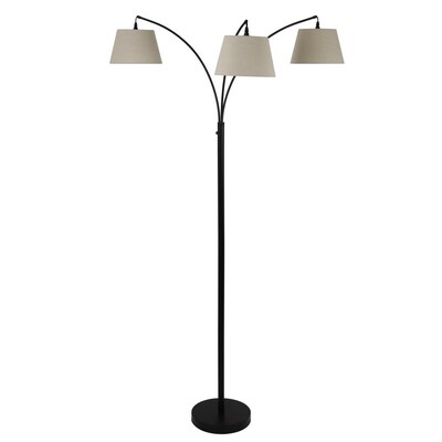 Darkened Bronze Multi Head Floor Lamp, Multi Arm Floor Lamp
