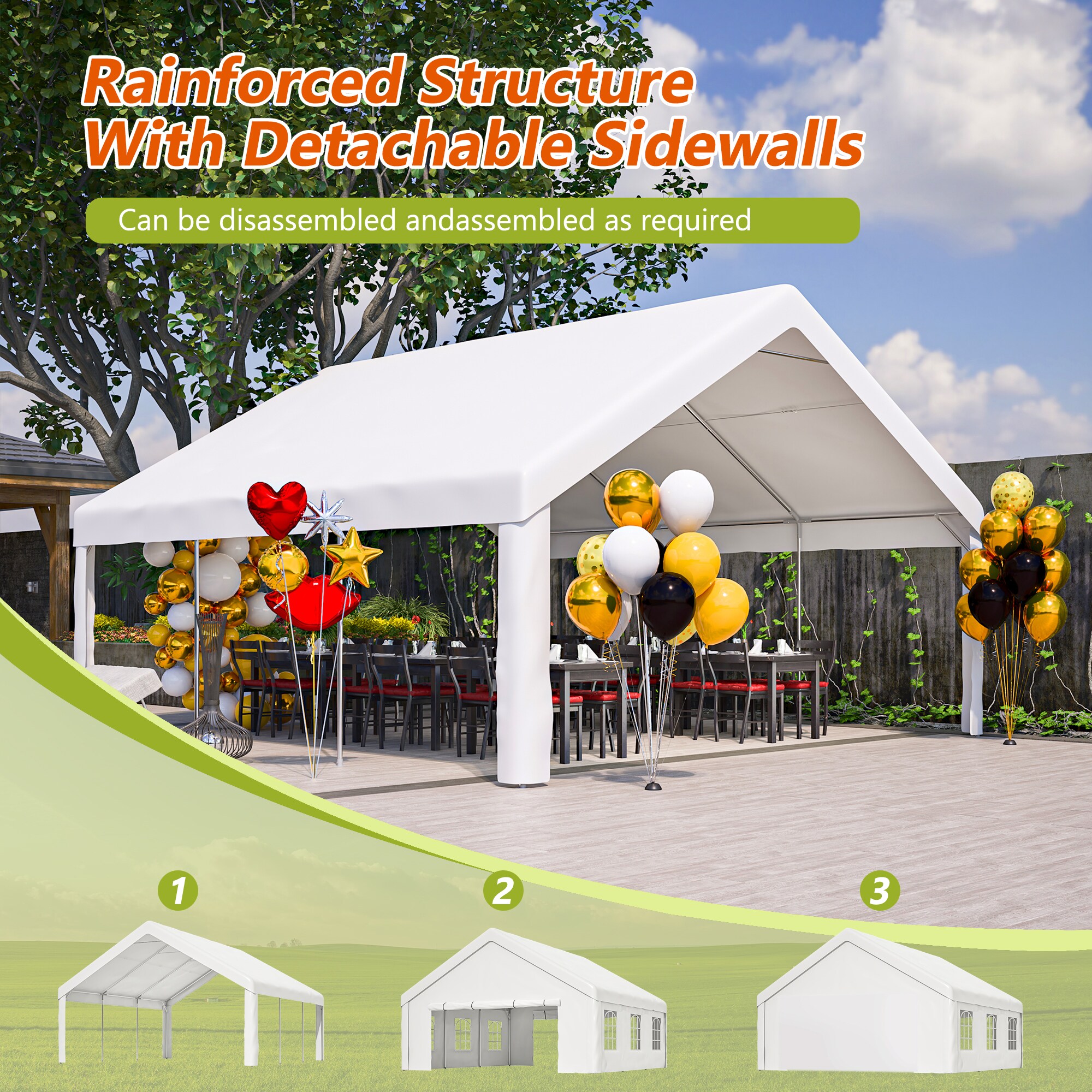 SINOFURN SYA330130GY Canopies-Sl - View #7