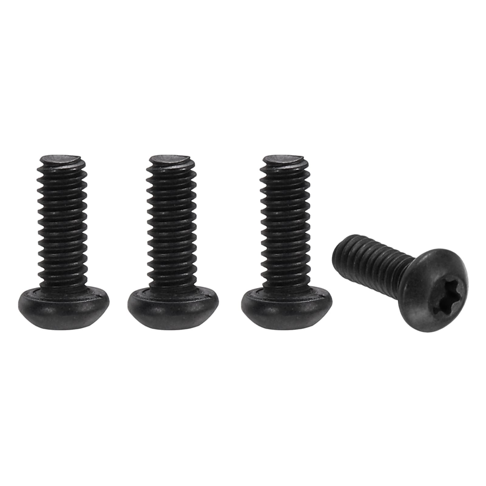 Harfington 4pcs Pocket Clip Screws T6 Torx 2-56UCN 6mm Thread Black Oxide Black
