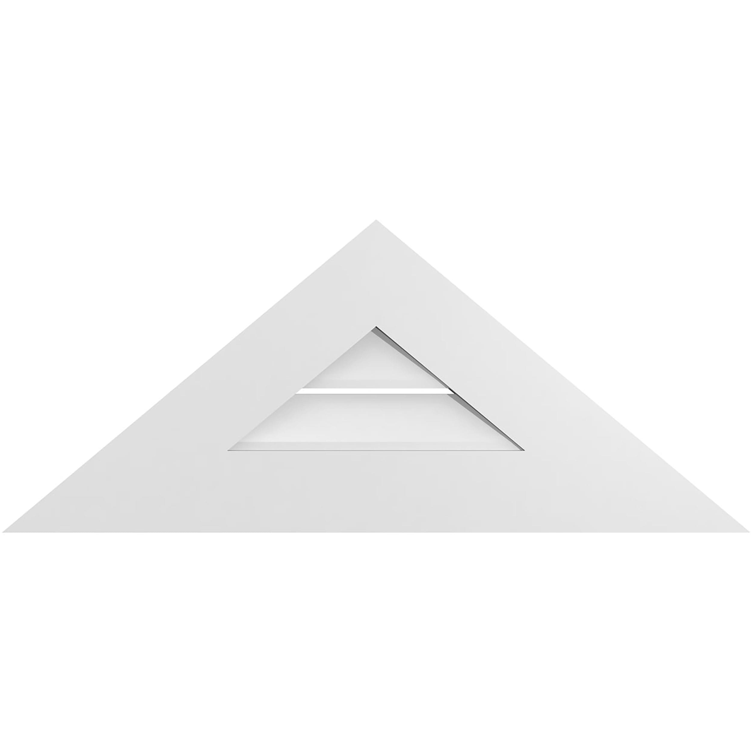 Ekena Millwork GVPTR32X1301SF 32-Inches x 13.375-Inches Off-white Triangle PVC Gable Louver Vent