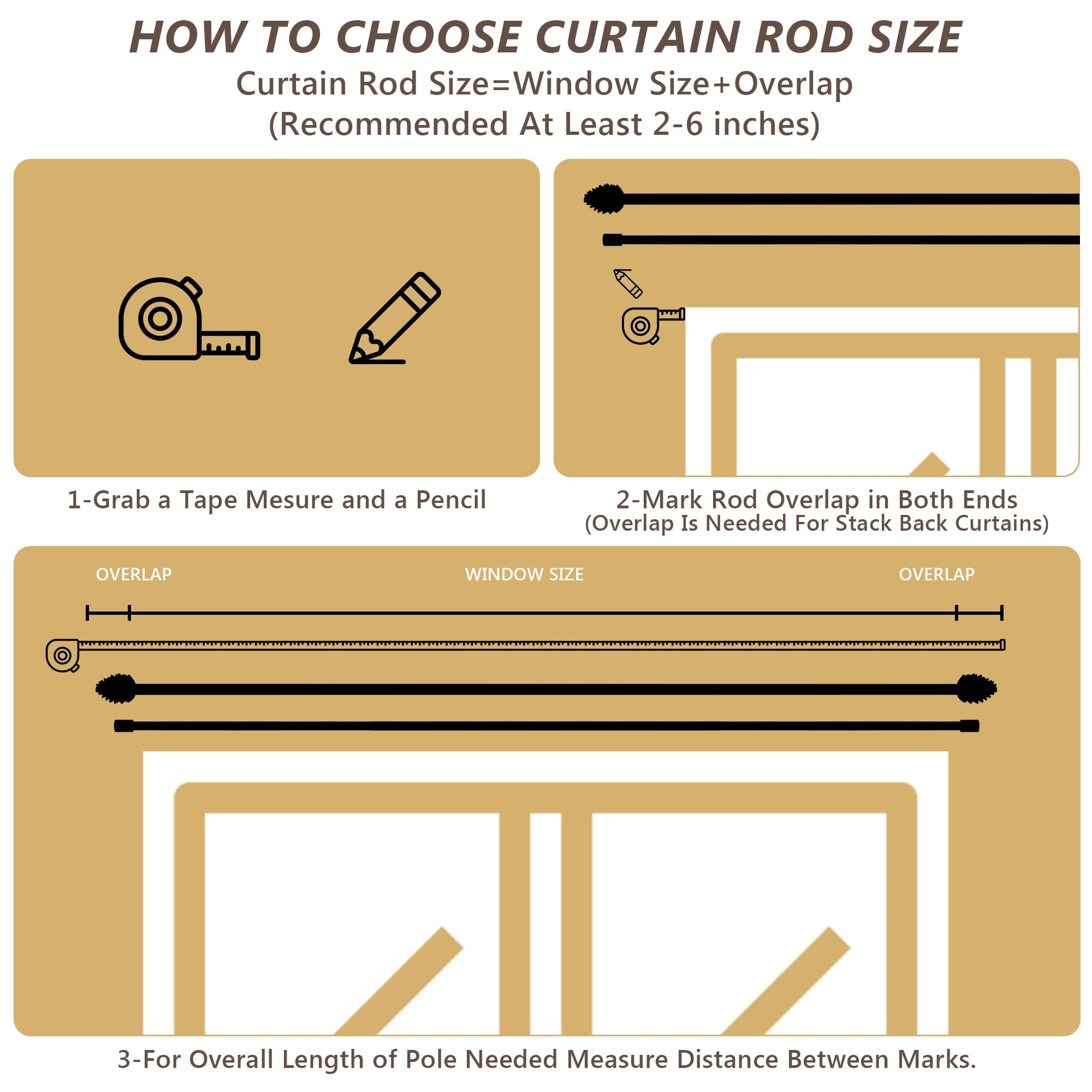 KIWDZFU LKI0820A163 Curtain-Rods - View #6