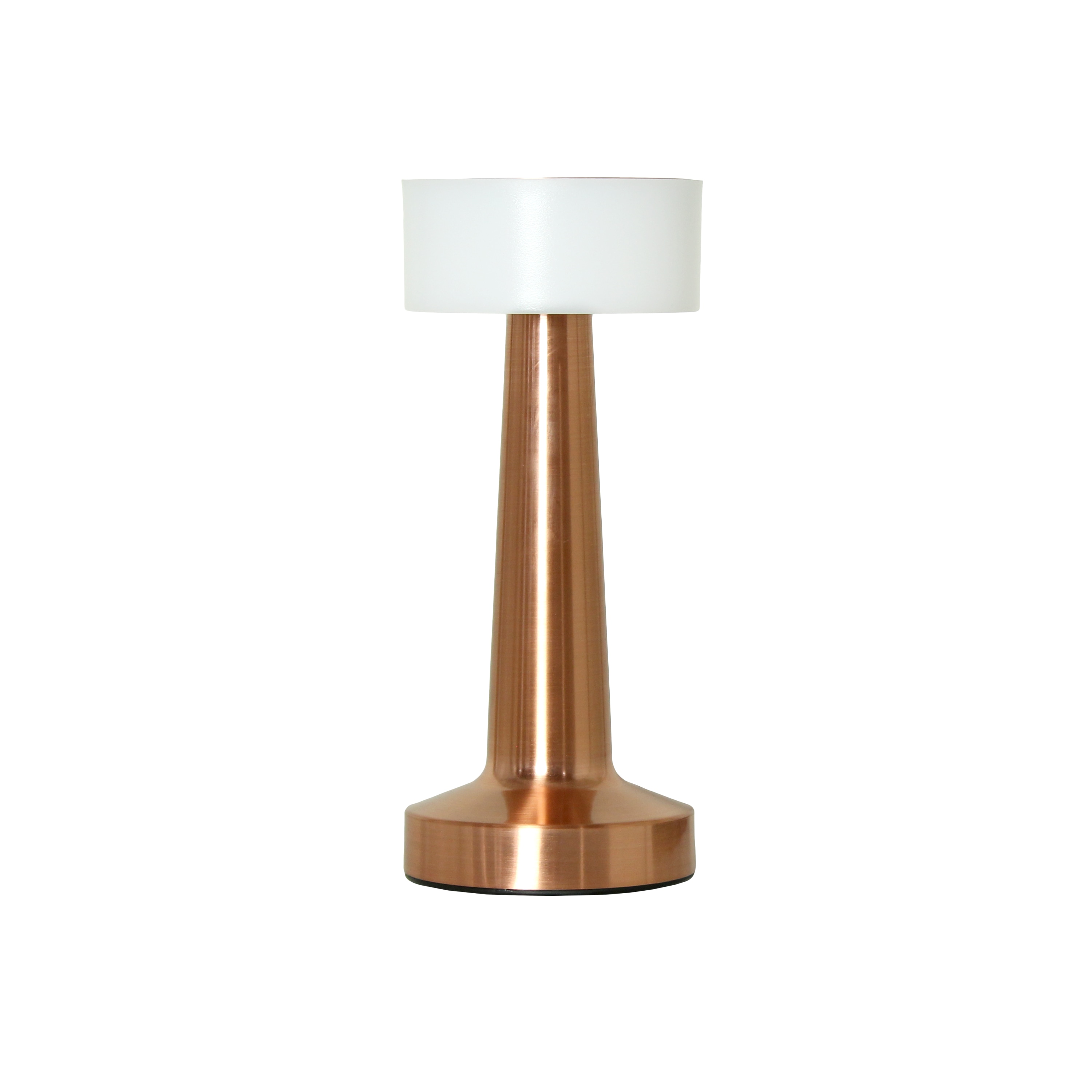 Simple Designs LD1082-CPR Mushroom Magic 8.5-in Copper Touch Standard Desk Lamp with Metal Shade