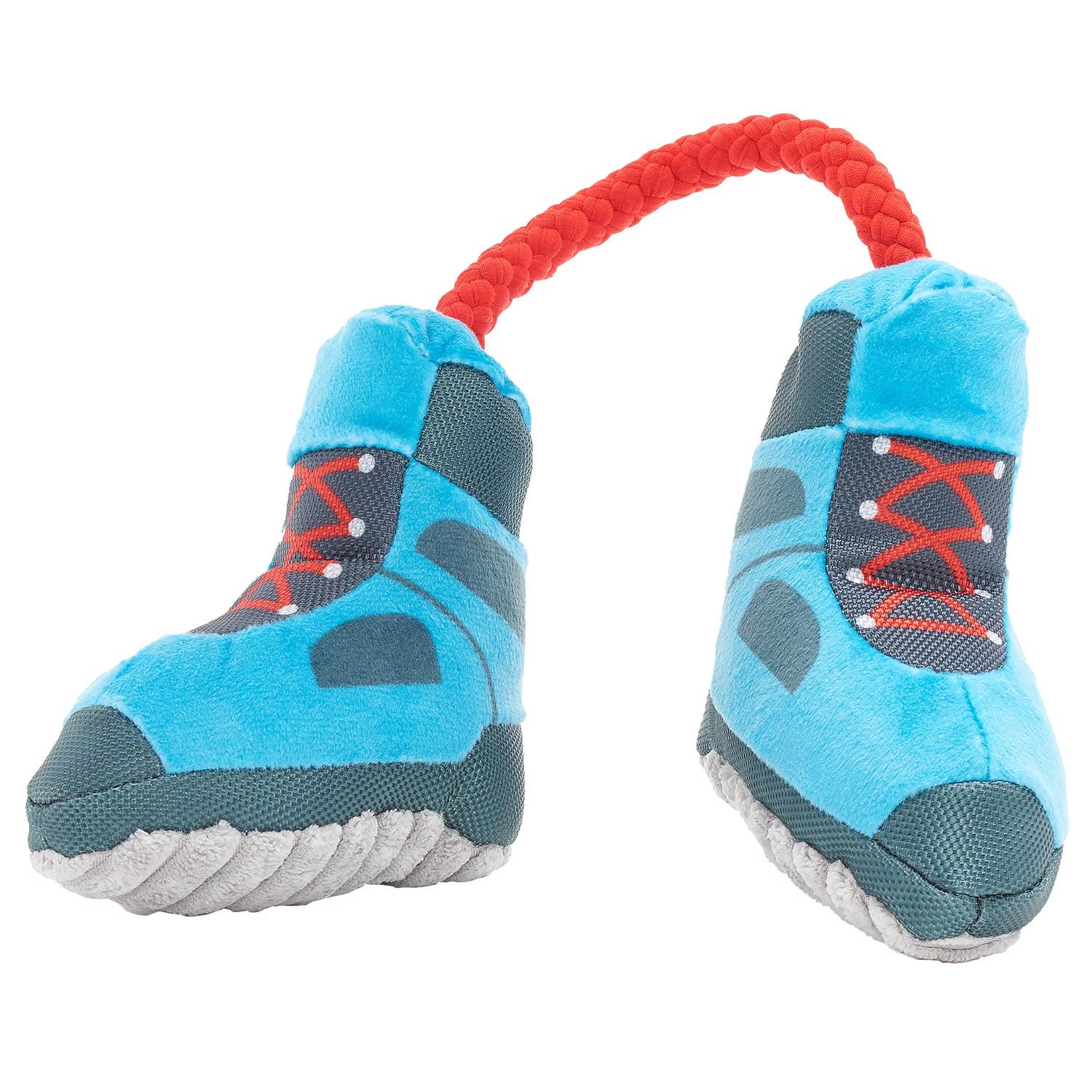 BARK - Multicolored Plush Appalachian Tail Boots Dog Toy 1 pk
