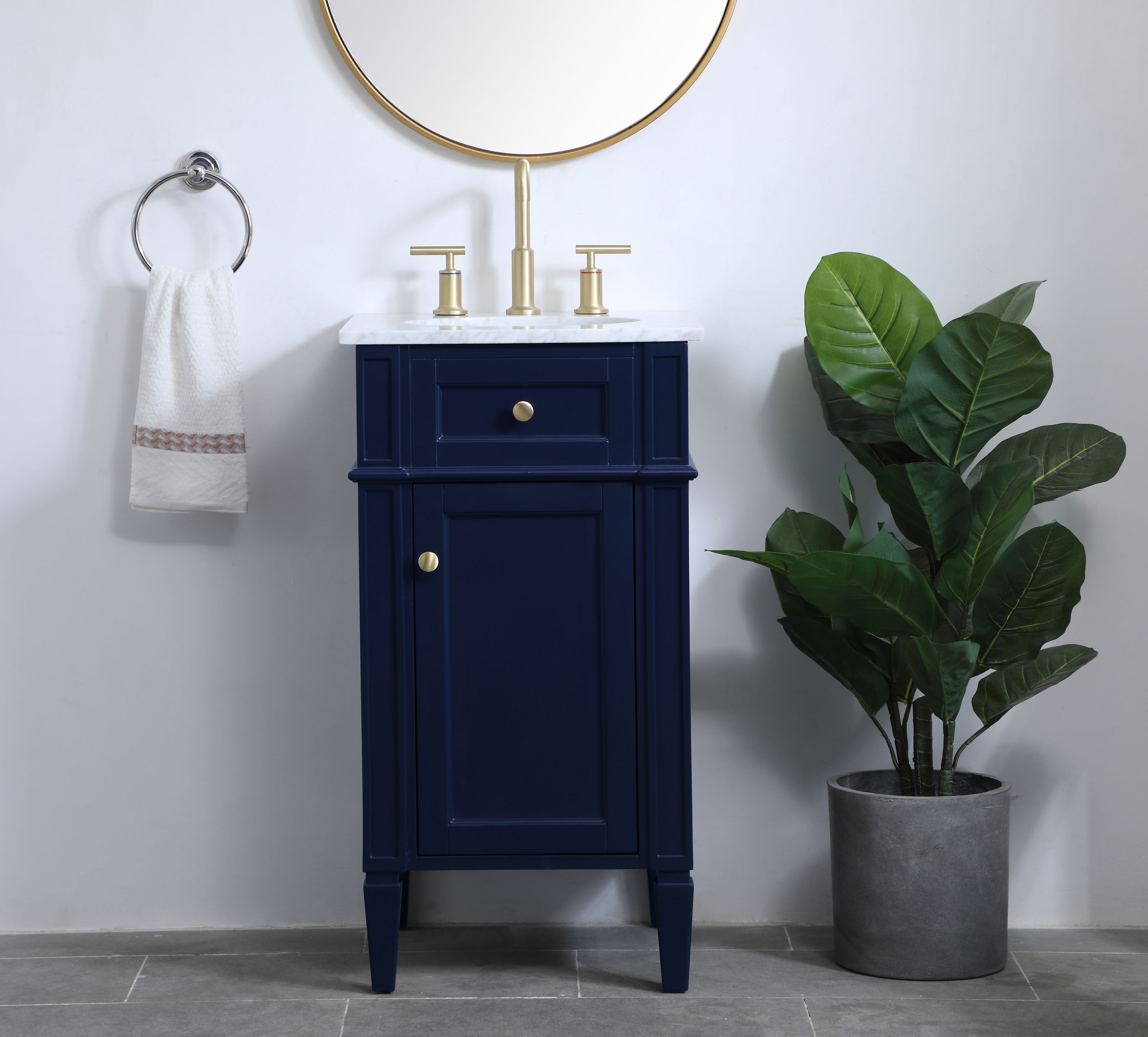 Elegant Decor HF37554BL Bath-Vanity-Combo - View #2