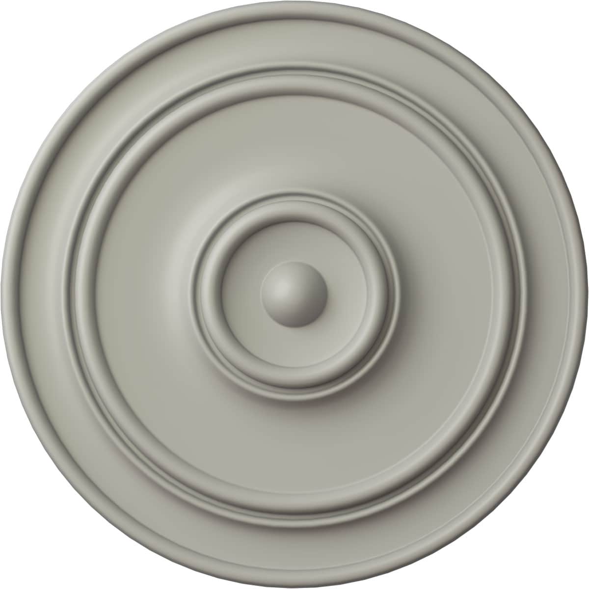 Ekena Millwork CM54TCLPCF Large Classic 57-in W x 57-in L Painted Pot Of Cream Polyurethane Whole Ceiling Medallion