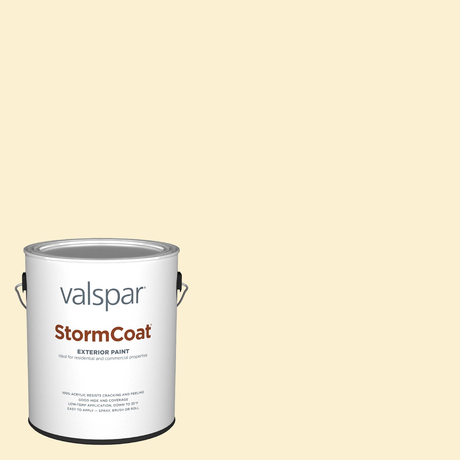 Valspar 3001-2C-146990 Storm Coat Satin Champagne Tickle 3001-2C Latex Exterior ( 1-gallon )